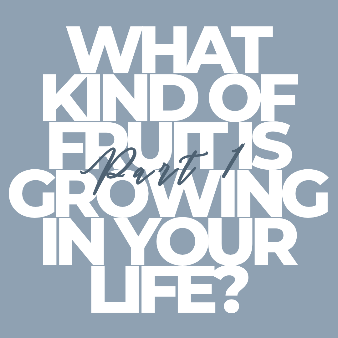 What Kind of Fruit is Growing in Your Life? Part 1