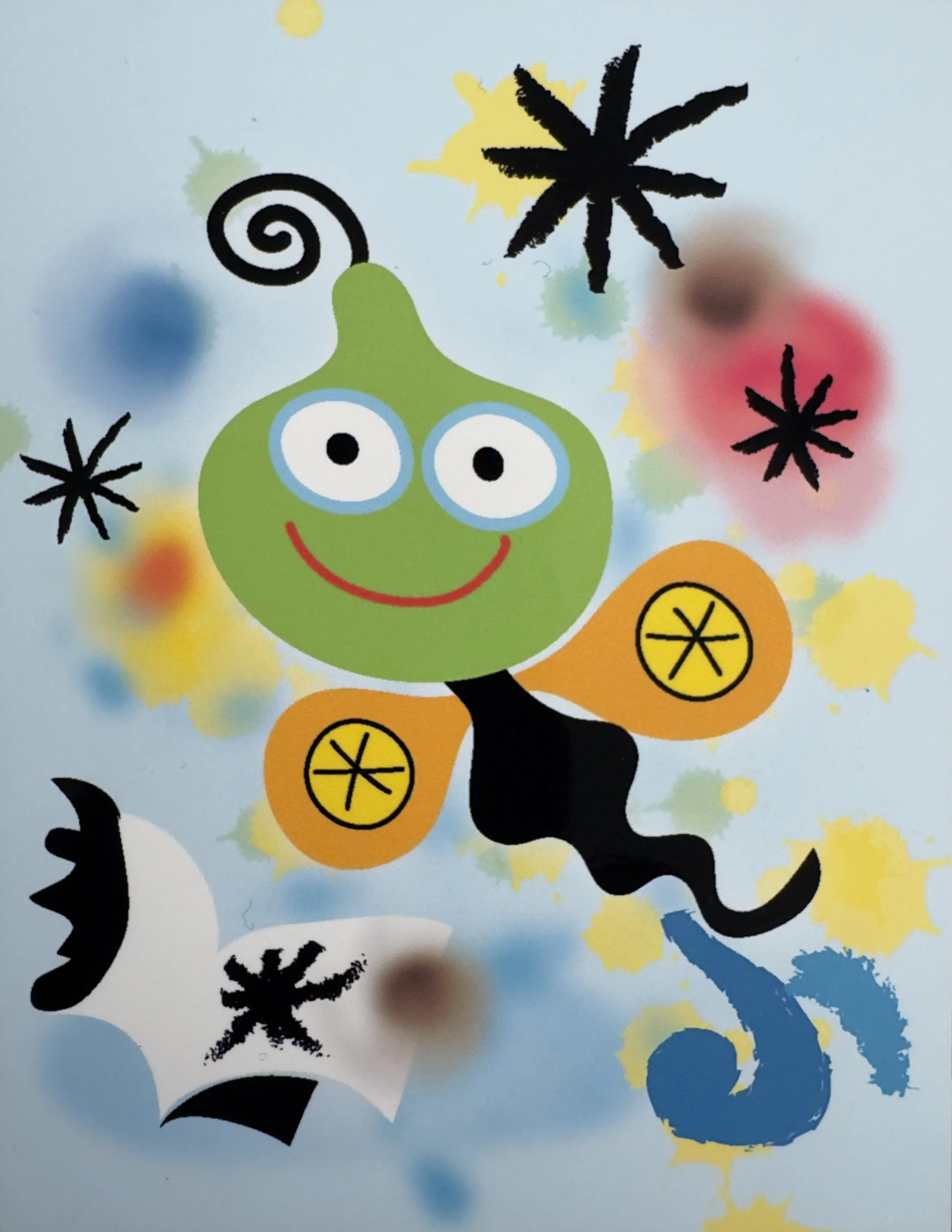 PIPPO - Whimsy Flyer, art plush toy by Jitka Exler, inspired by Joan Miró – view 5