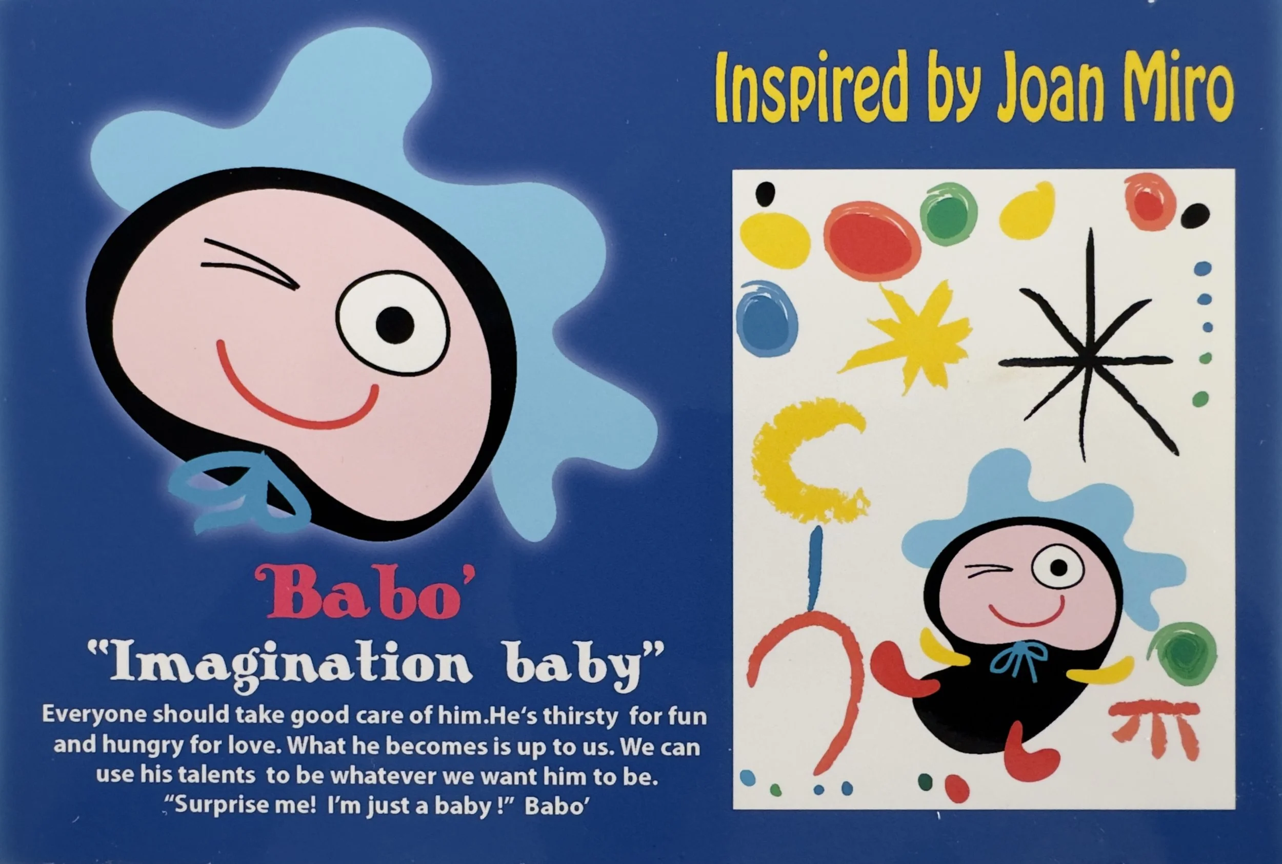 BEBO - Imagination Baby, art plush toy by Jitka Exler, inspired by Joan Miró – view 5
