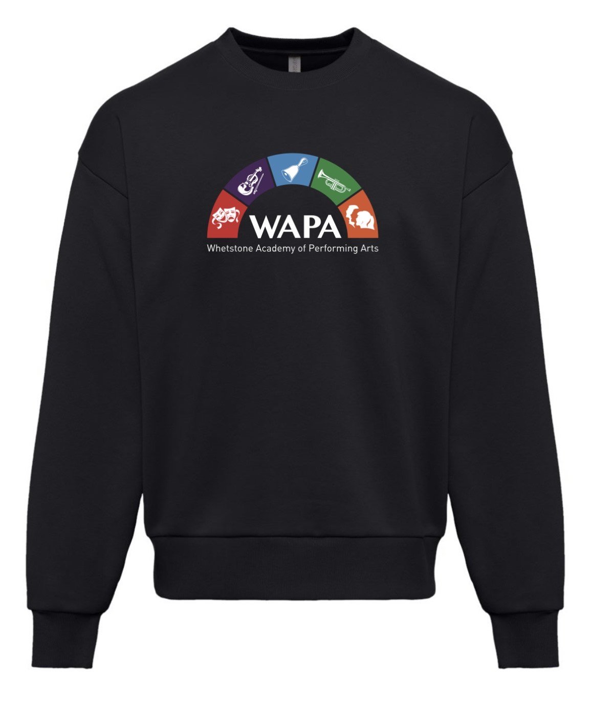 WAPA Black w/Color Design Crewneck Sweatshirt (Blend)