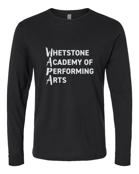 WAPA Black w/White Design Long Sleeve T-Shirt