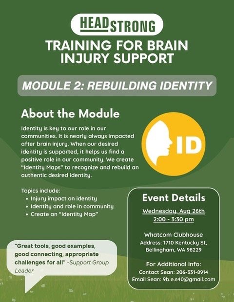 Rebuilding Identity after Brain Injury Workshop