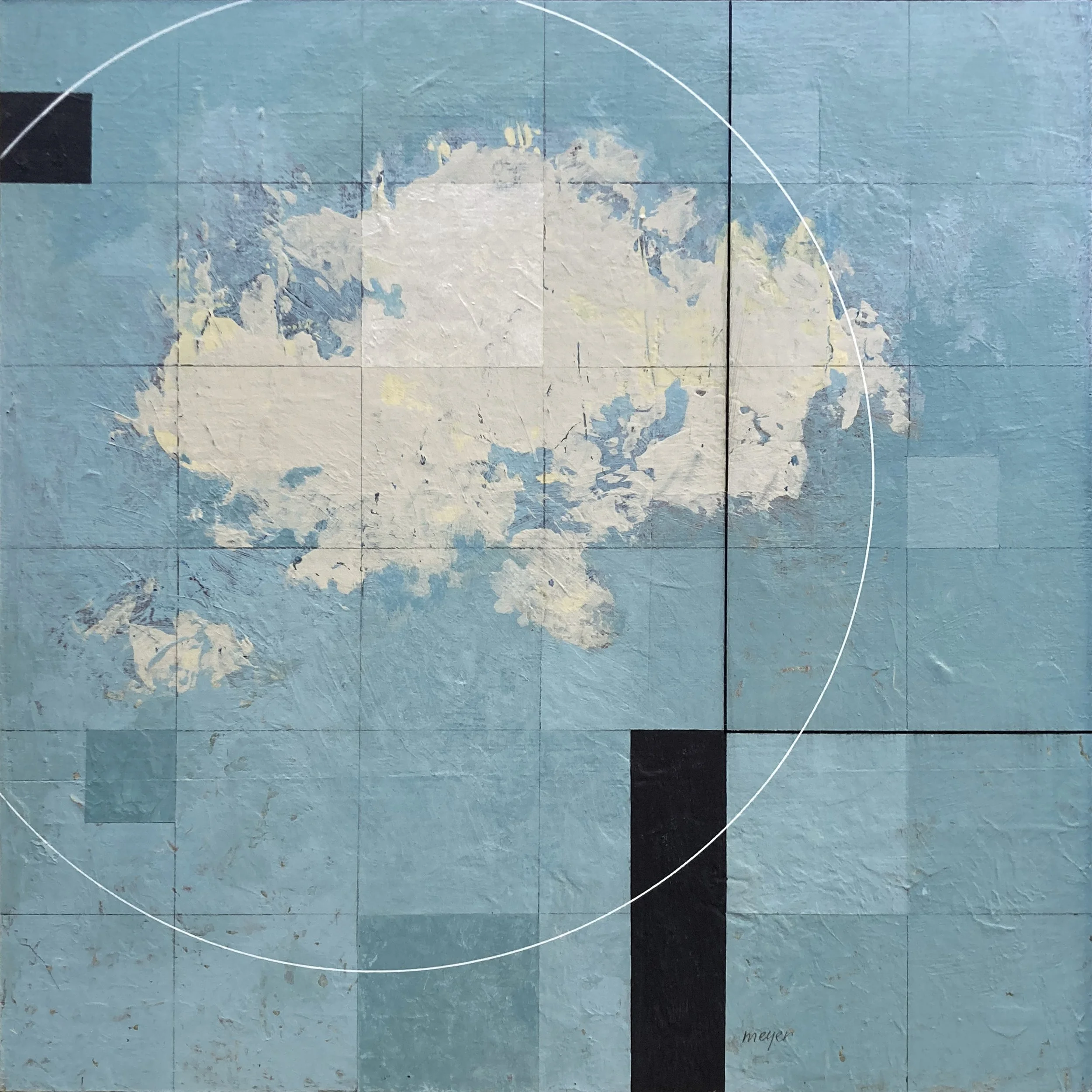 Mapping Contentment  
acrylic on panel  
12" x 12"