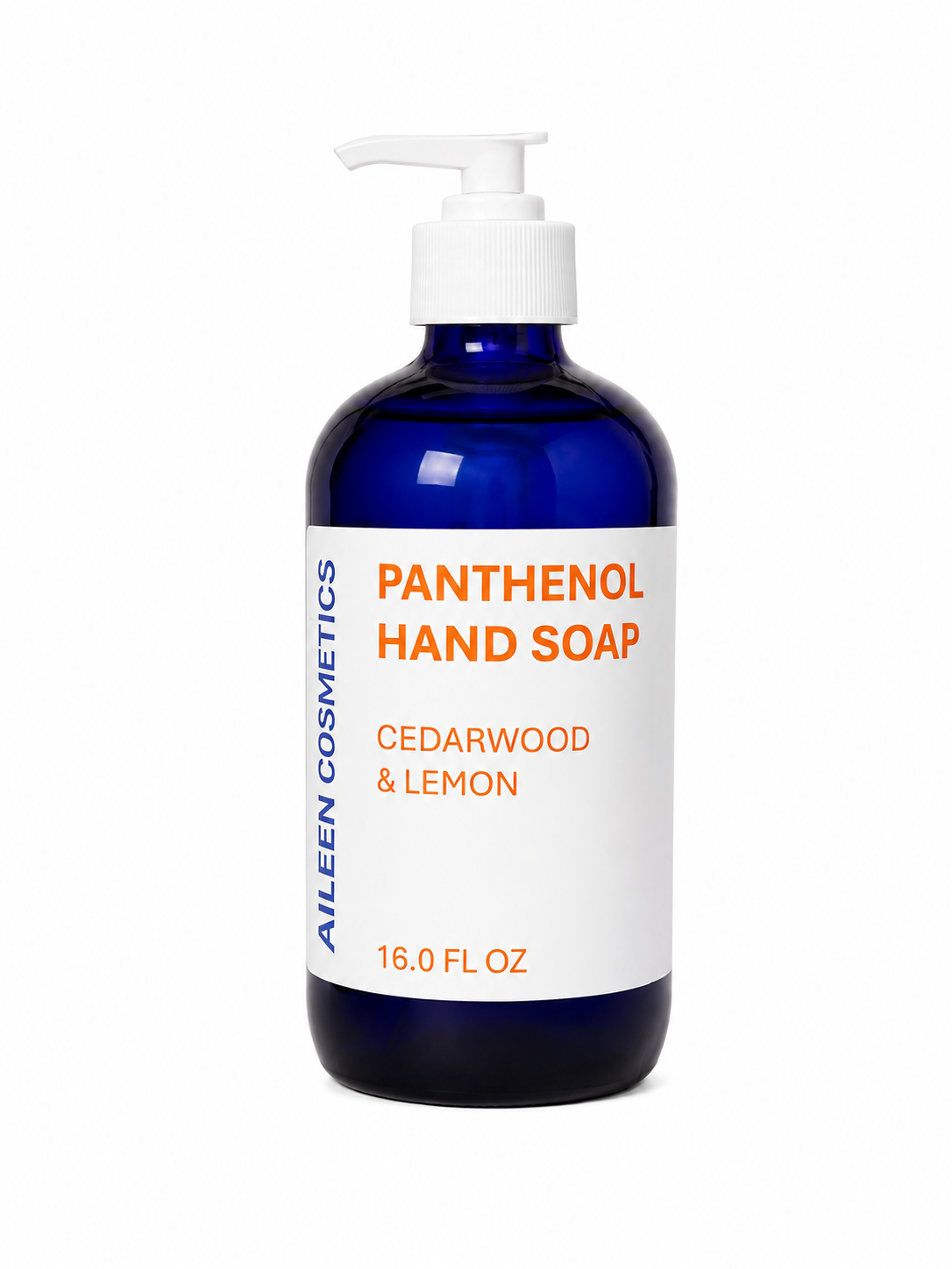 Panthenol Hand Soap - Cedarwood / Lemon (16 oz glass bottle)