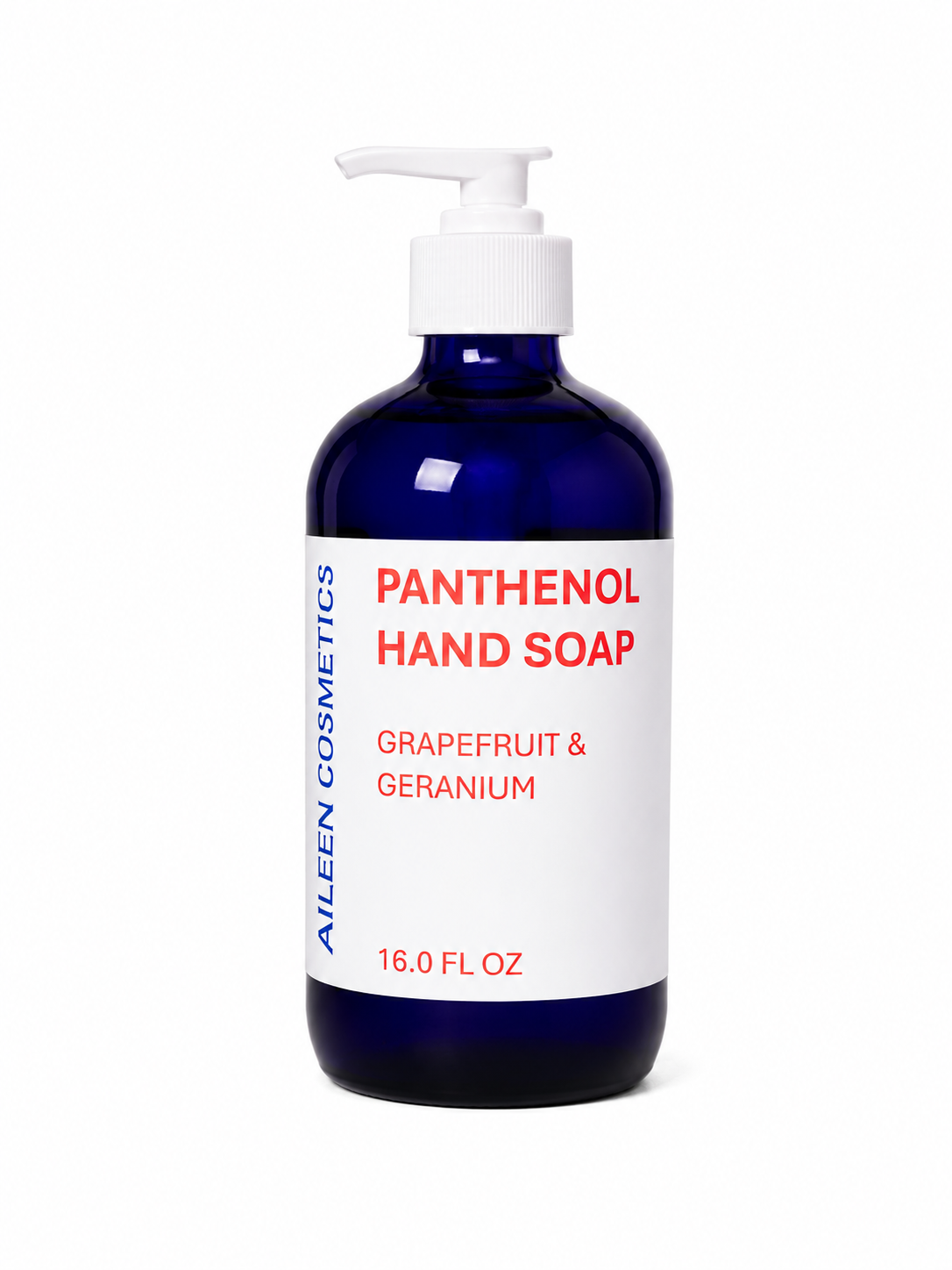 Panthenol Hand Soap - Grapefruit / Geranium (16 oz glass bottle)