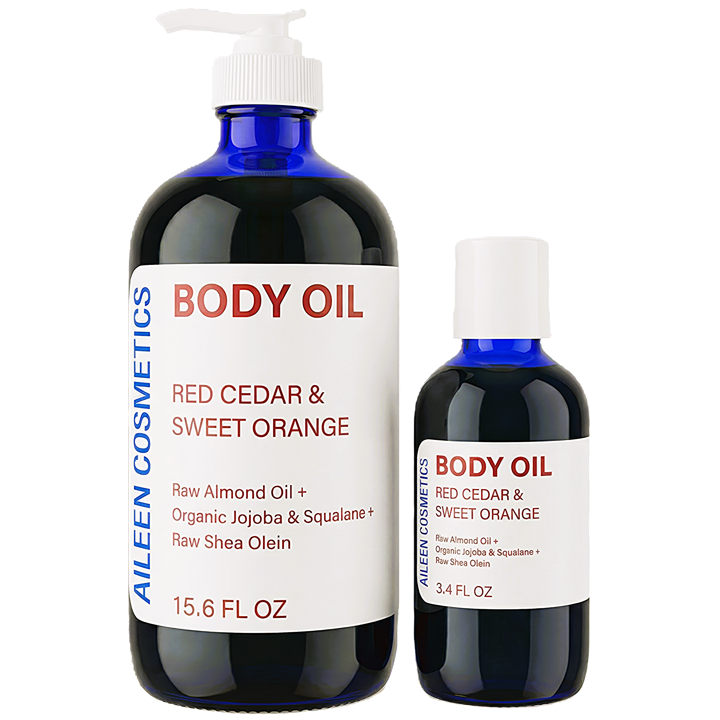 Red Cedar & Sweet Orange Body Oil Bundle (glass)