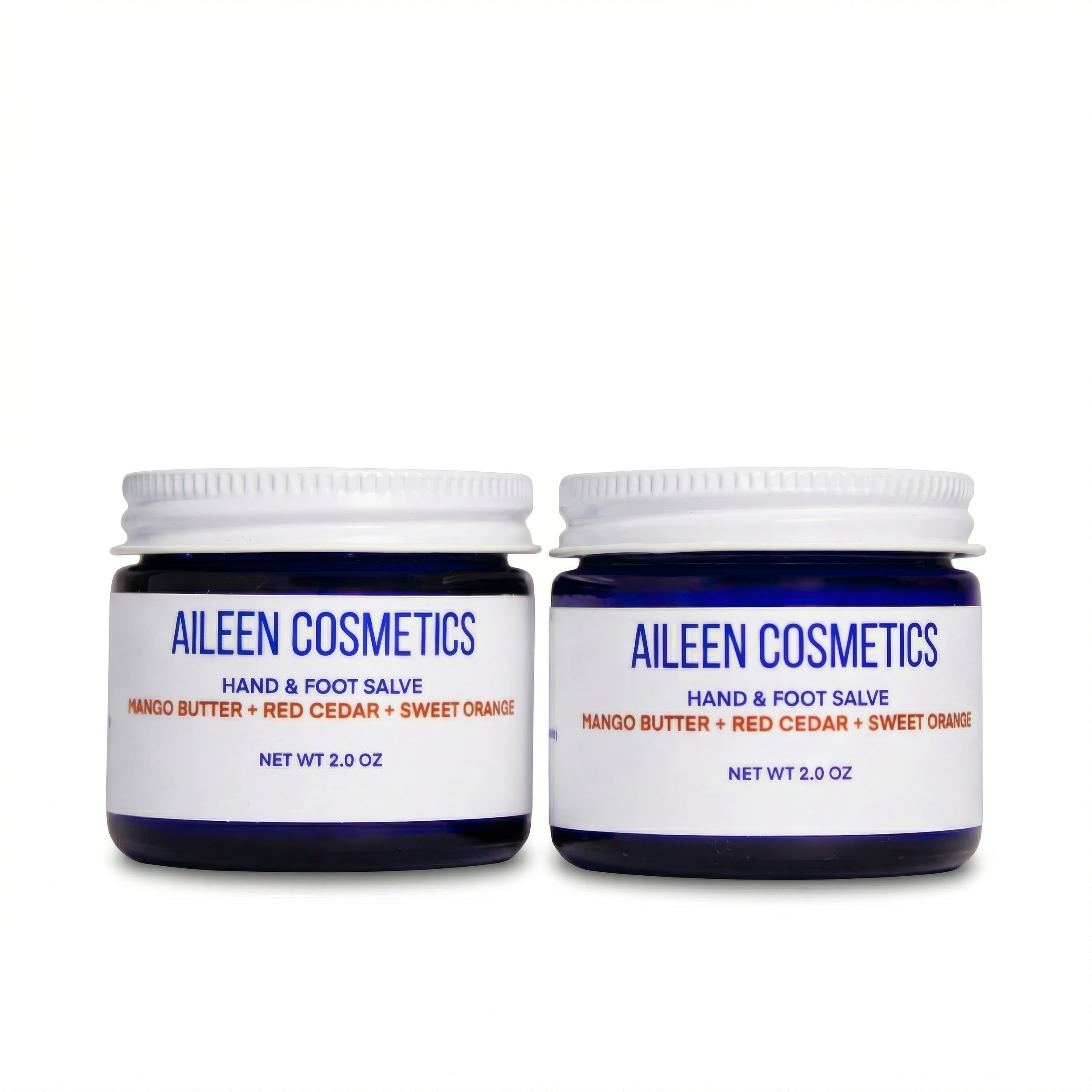 Hand & Foot Salve - Mango Butter & Red Cedar & Sweet Orange (2 pack - 2 oz glass x 2)