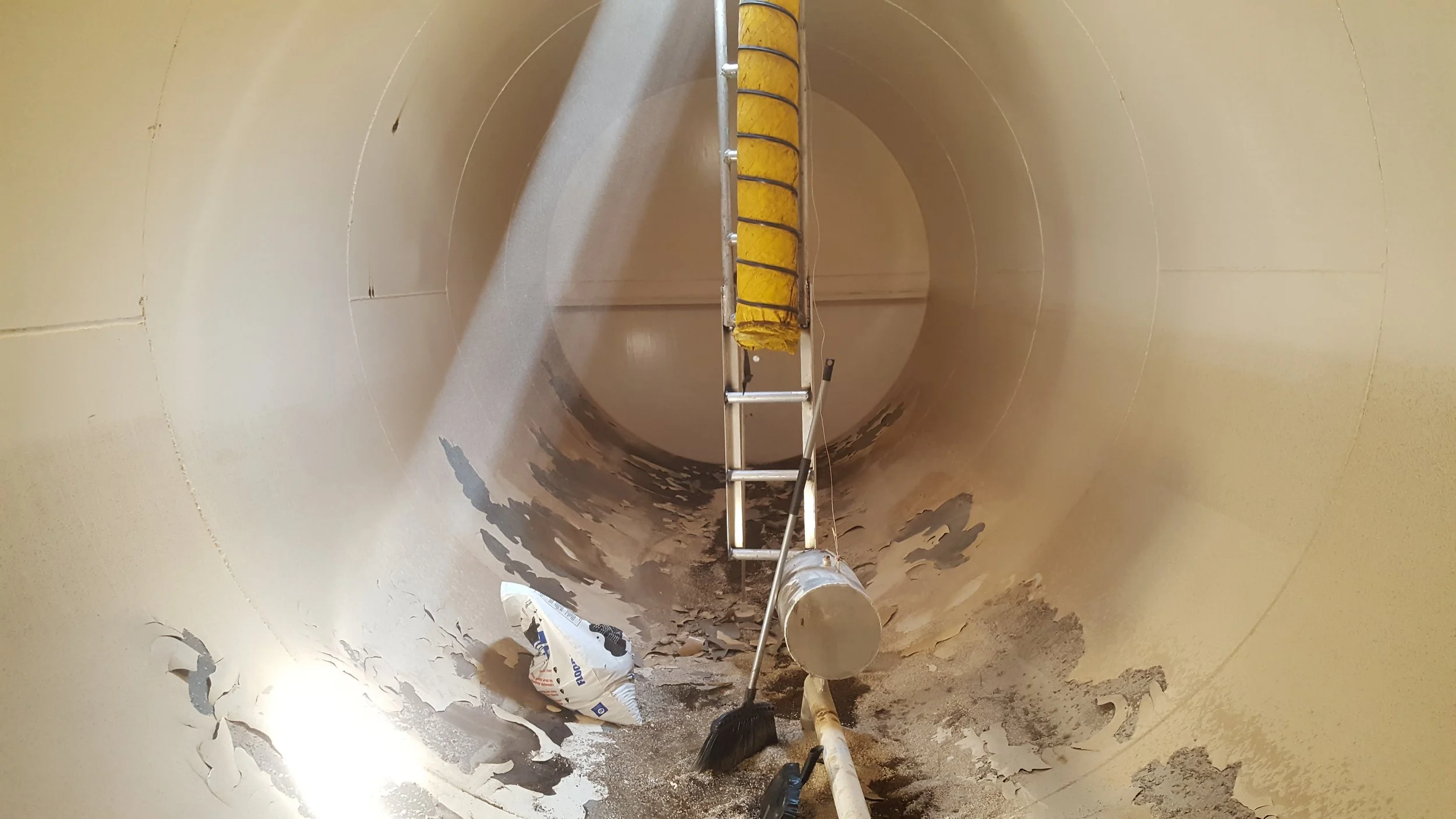 inspection, liner, sandblasting, repair, tank, trailer