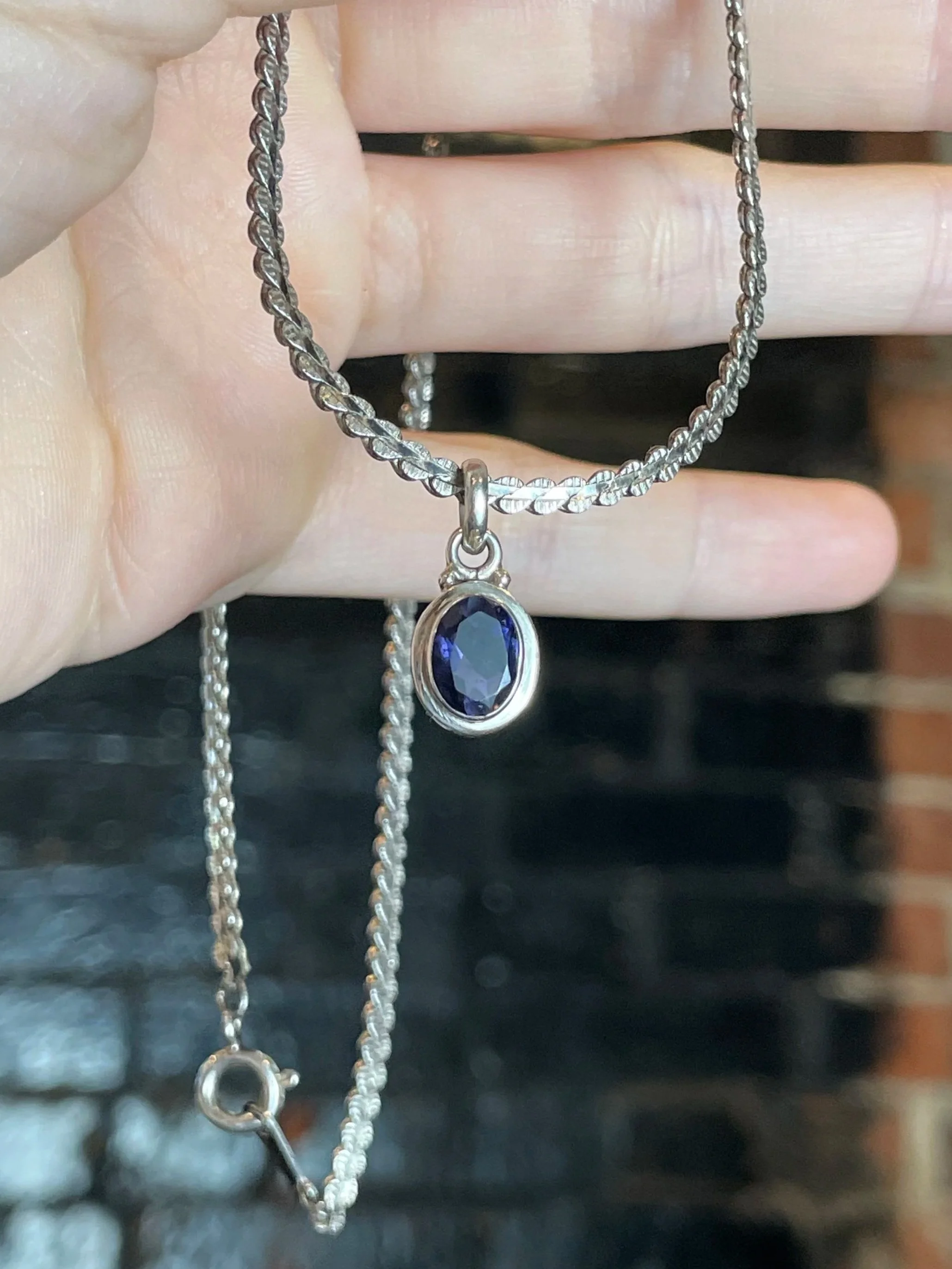 Tanzanite Serpentine Necklace