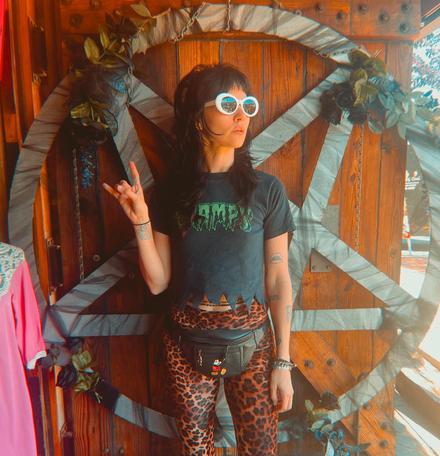 At the @satellitebarandlounge market today til 4! Come take a pic in front of the pentagram and tag me and I&rsquo;ll give you 10% off 🤘