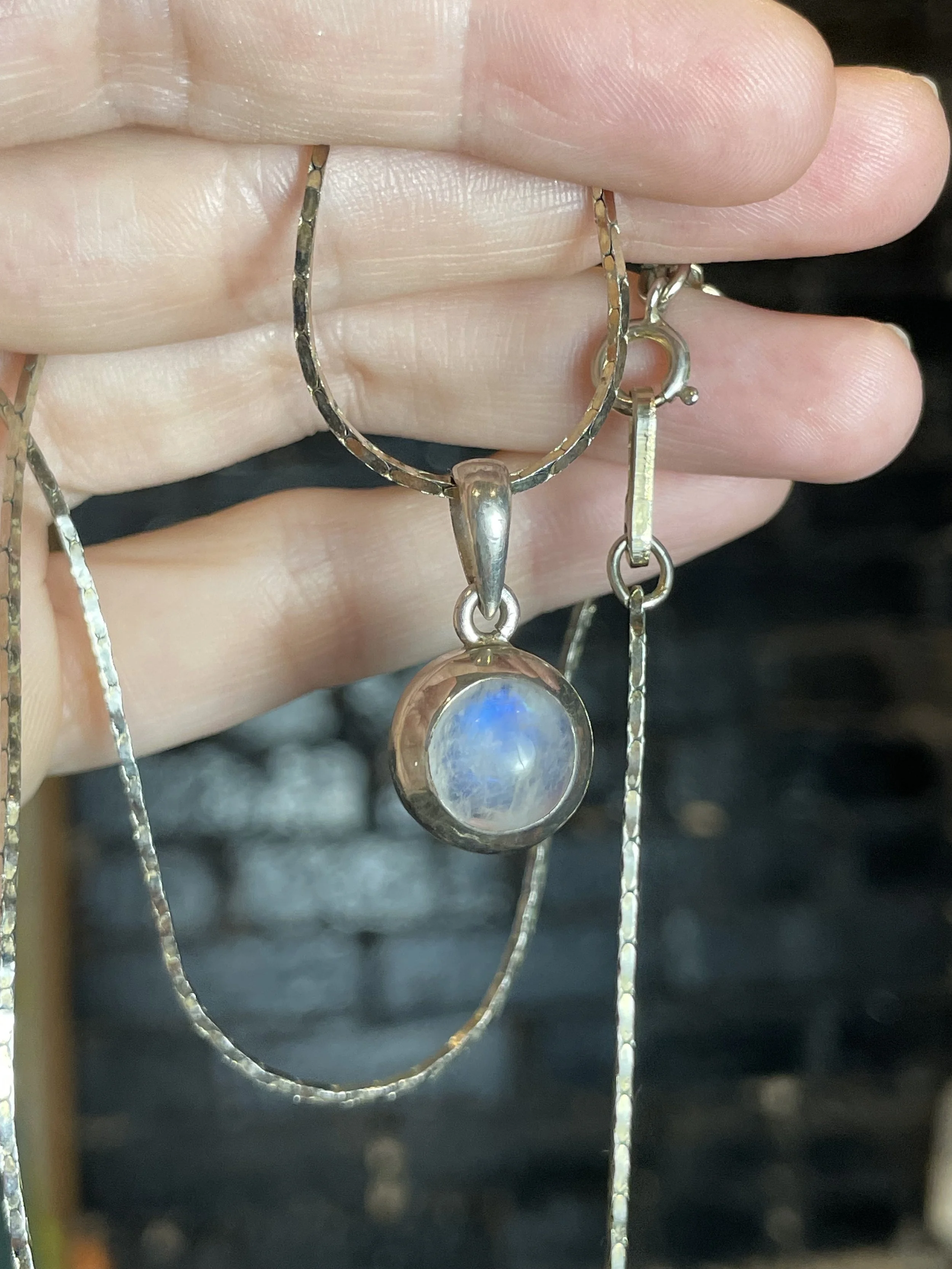 Rainbow Moonstone Necklace