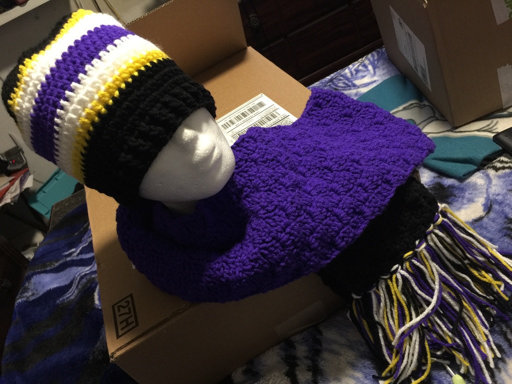 Crochet Hat & Scarf Set