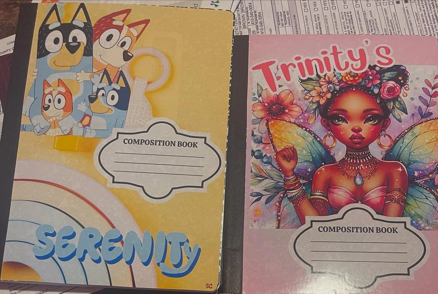 When I can&rsquo;t stay on track, but the girls have composition notebooks to go with their markers #creativemind #alwayscraftingsomething #tobecontinue