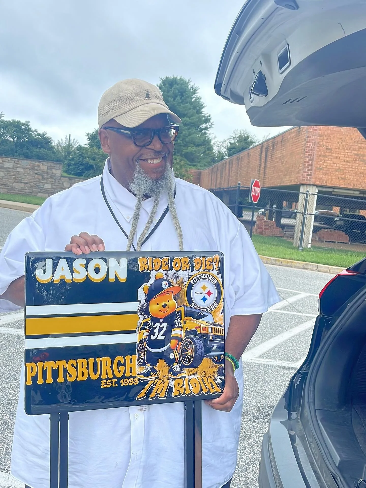 Someone is getting ready for football season. Personalized table. #getyouone #fanforlife #love2create