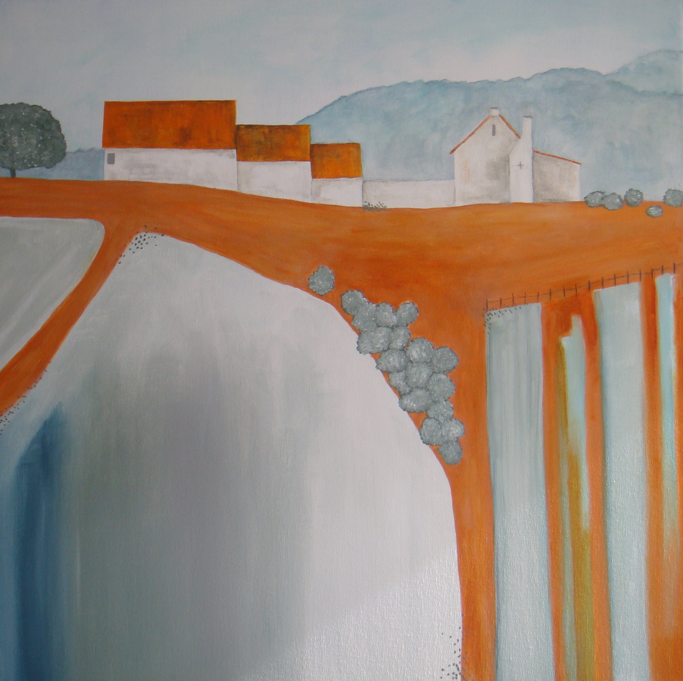 Quiet Morning 2013 Acryic on canvas
84x84x4cms