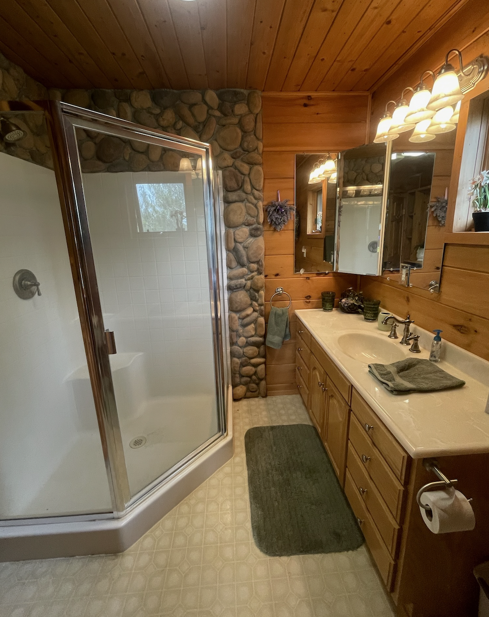 Master bathroom before