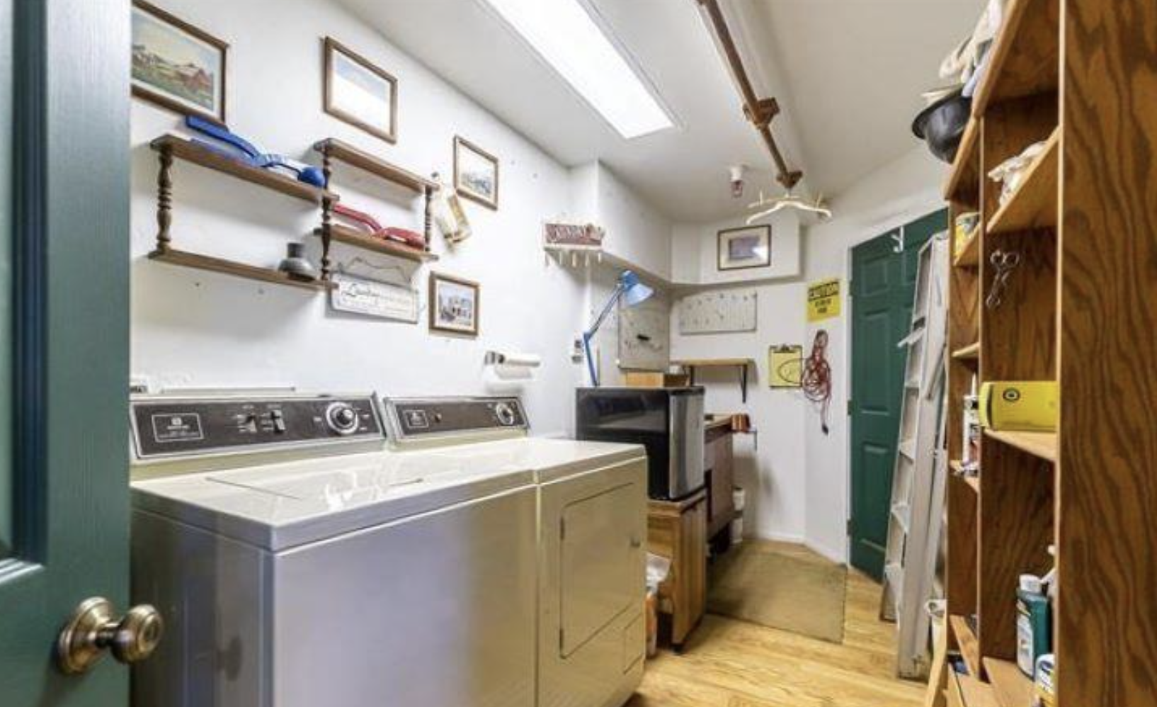 Laundry room before