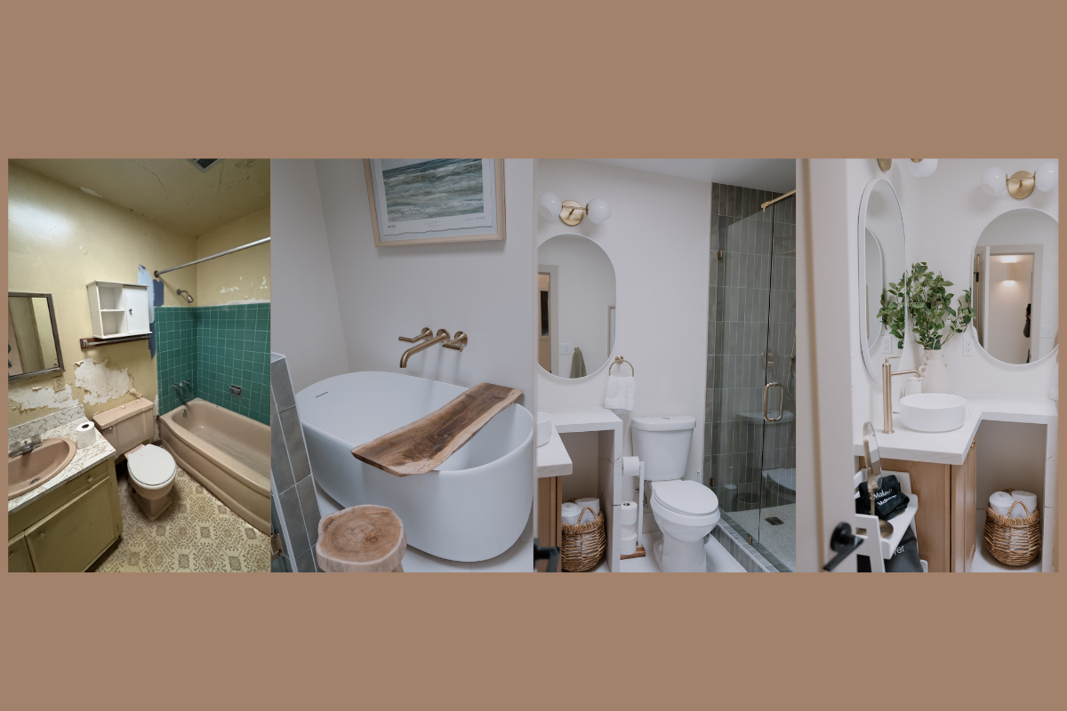 Before and after: the full guest bath renovation