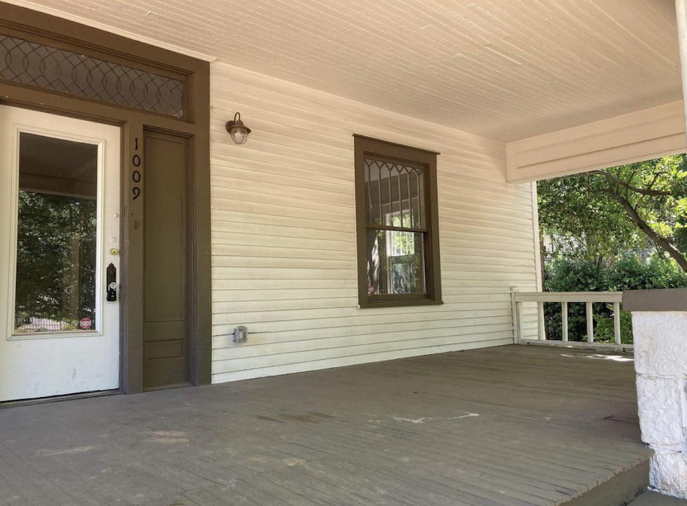 Before: Front porch at Elmsgate in Birmingham