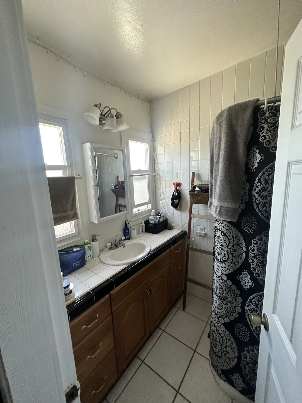 Before: Bathroom vanity at Clementine C in Oceanside