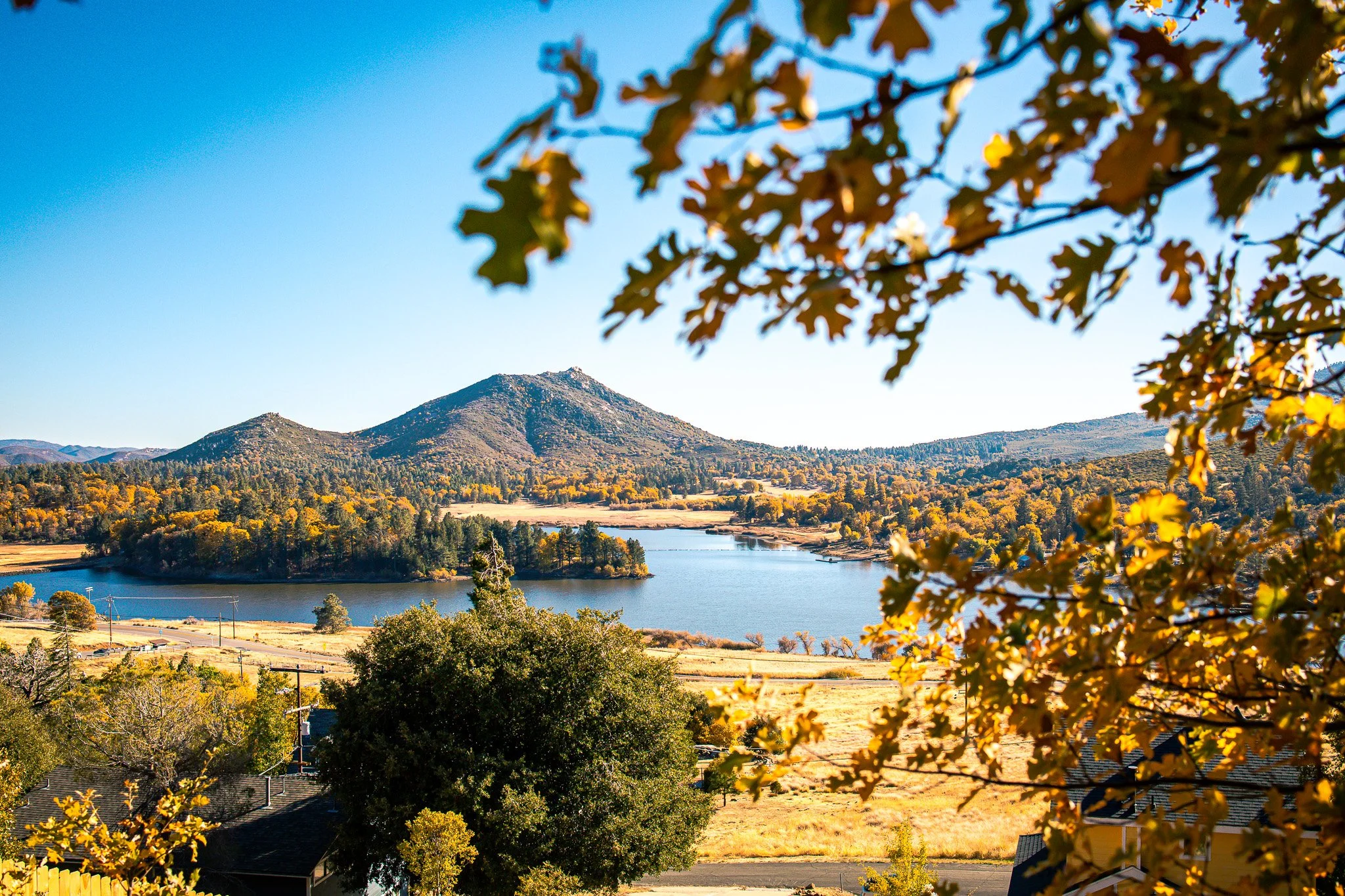 Lake Cuyamaca in the fall