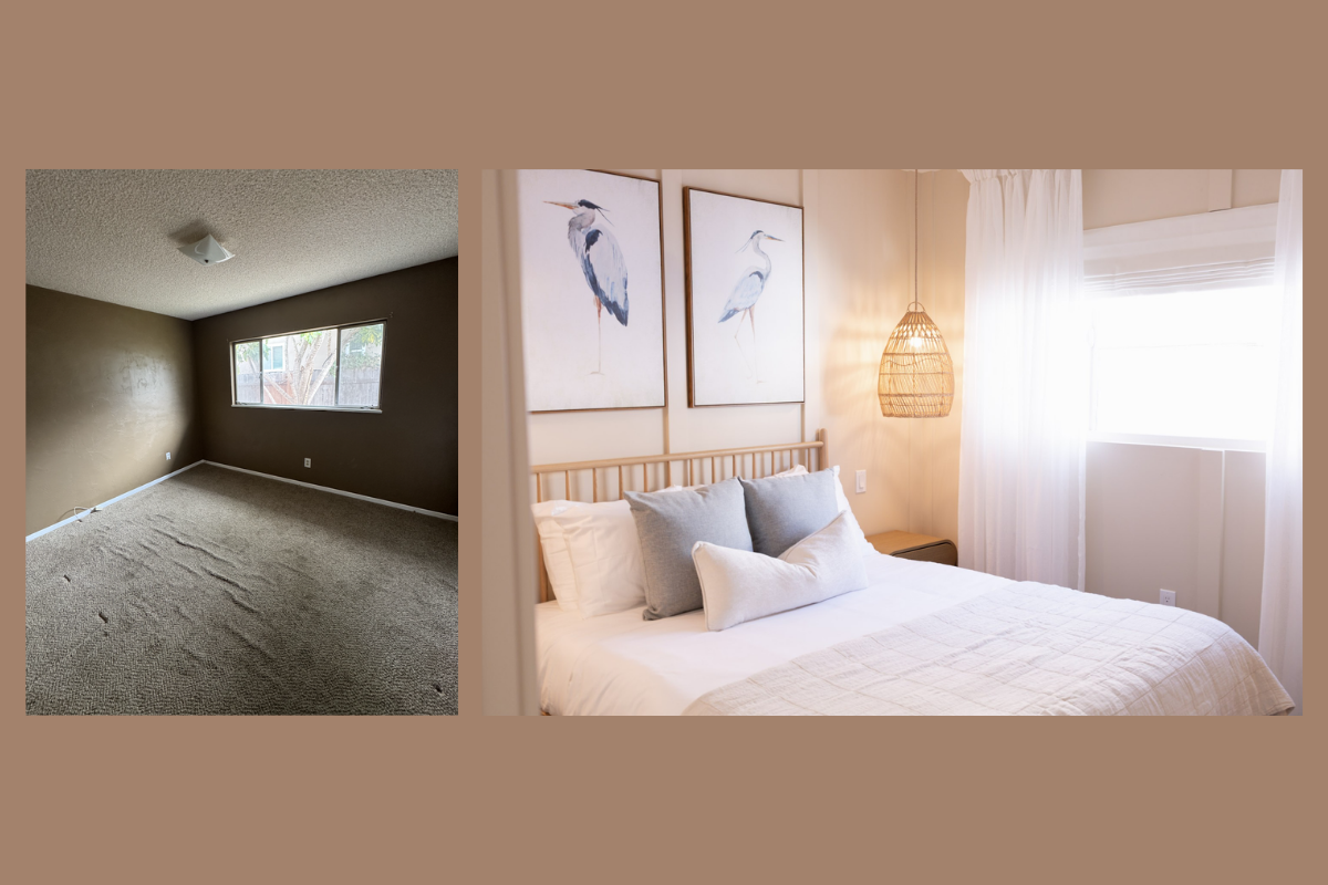 Before and after: a bedroom renovation