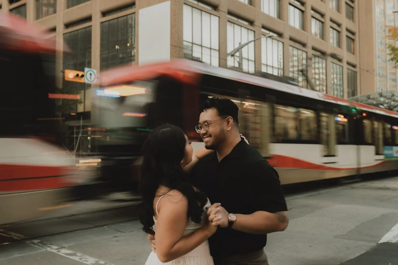 &mdash; In the shared journey, the path of transformation is walked together, where each step deepens the understanding of self and the other.

🏷️:
#CalgaryEngagement #YYCLove #DowntownCalgary #EngagedInYYC #yycengagementshoot #LoveInCalgary #Calgar
