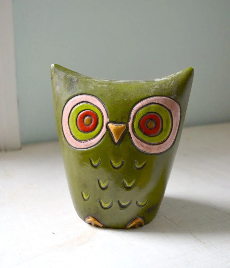 Cutest ever vintage 70s Owl Bank