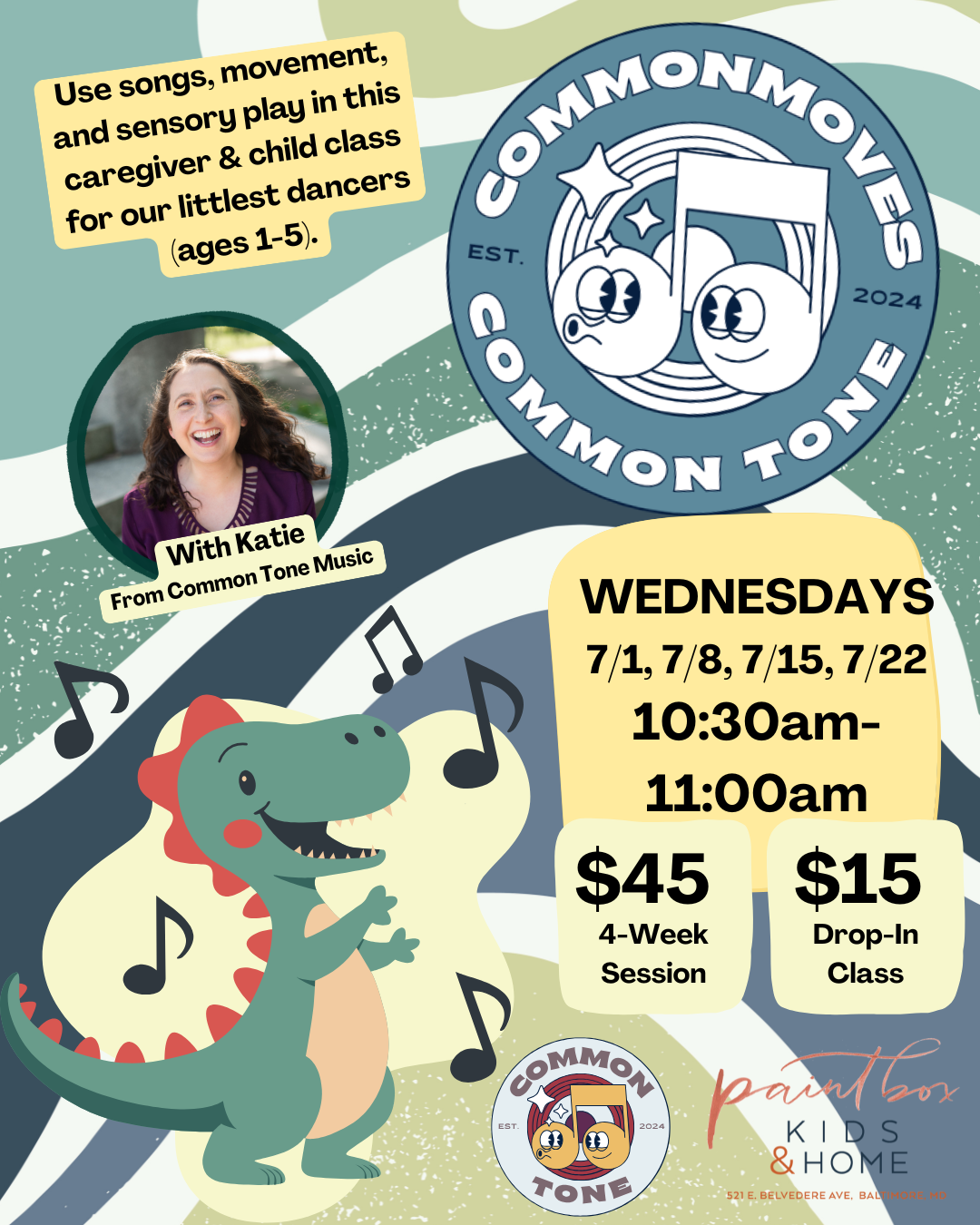 Commonmoves with Katie from Common Tone Music- July 1st session