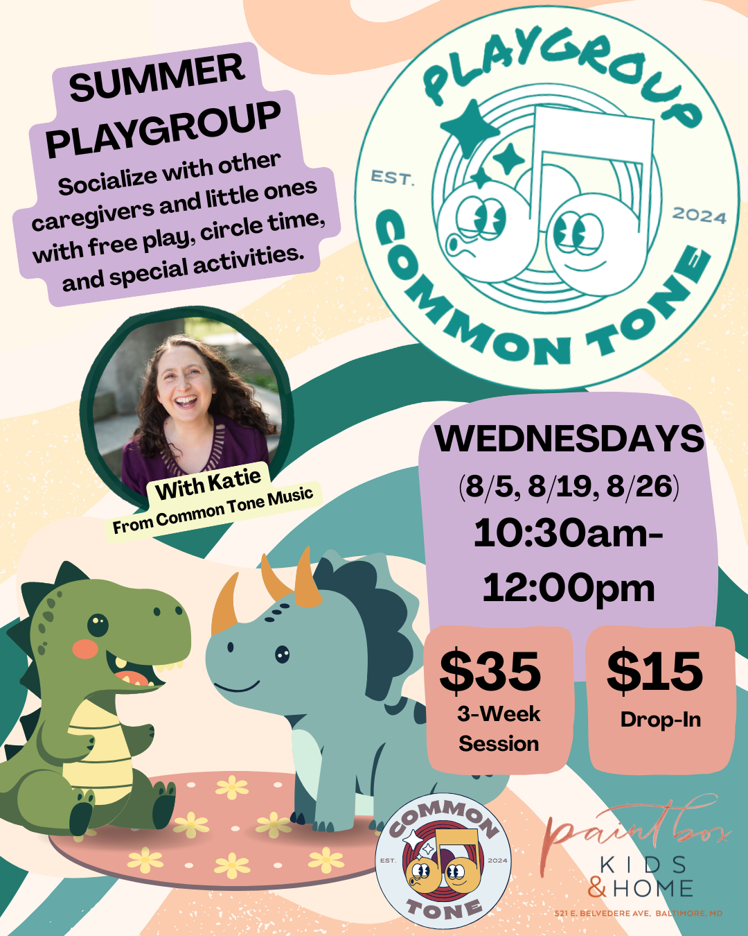 Summer Playgroup with Katie from Common Tone 