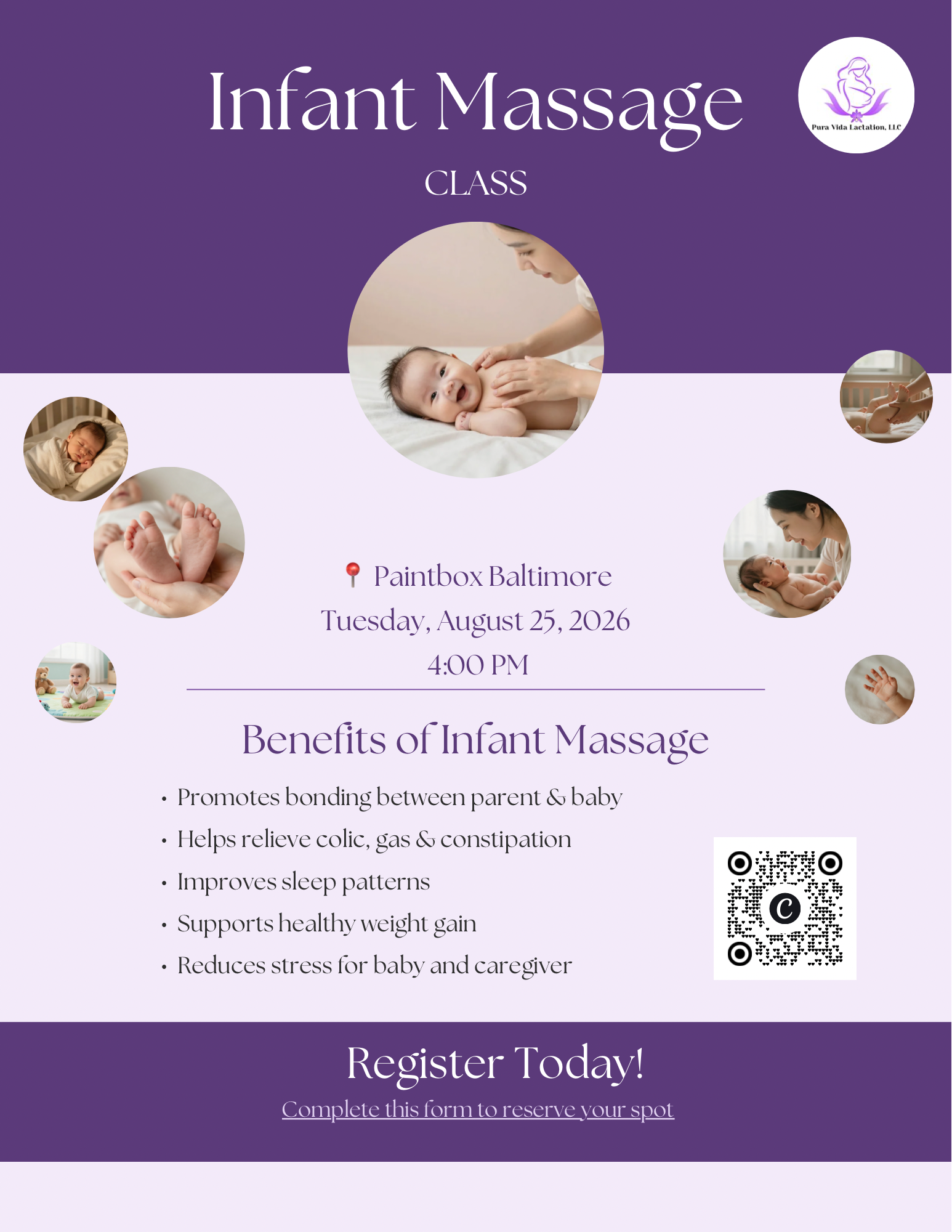 Infant Massage with Cristi from PuraVida Lactation