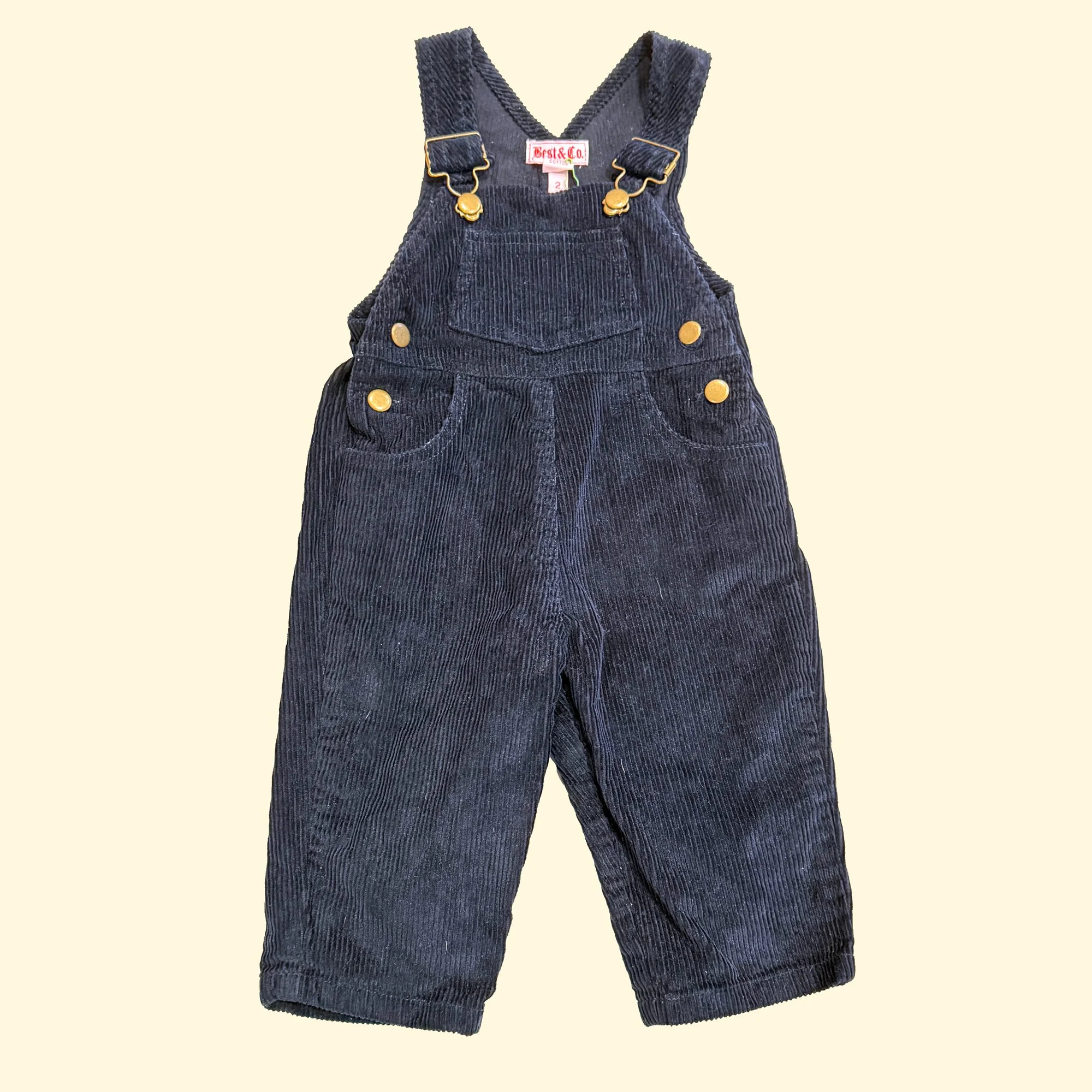 Vintage "Best" Corduroy Overalls size 2T