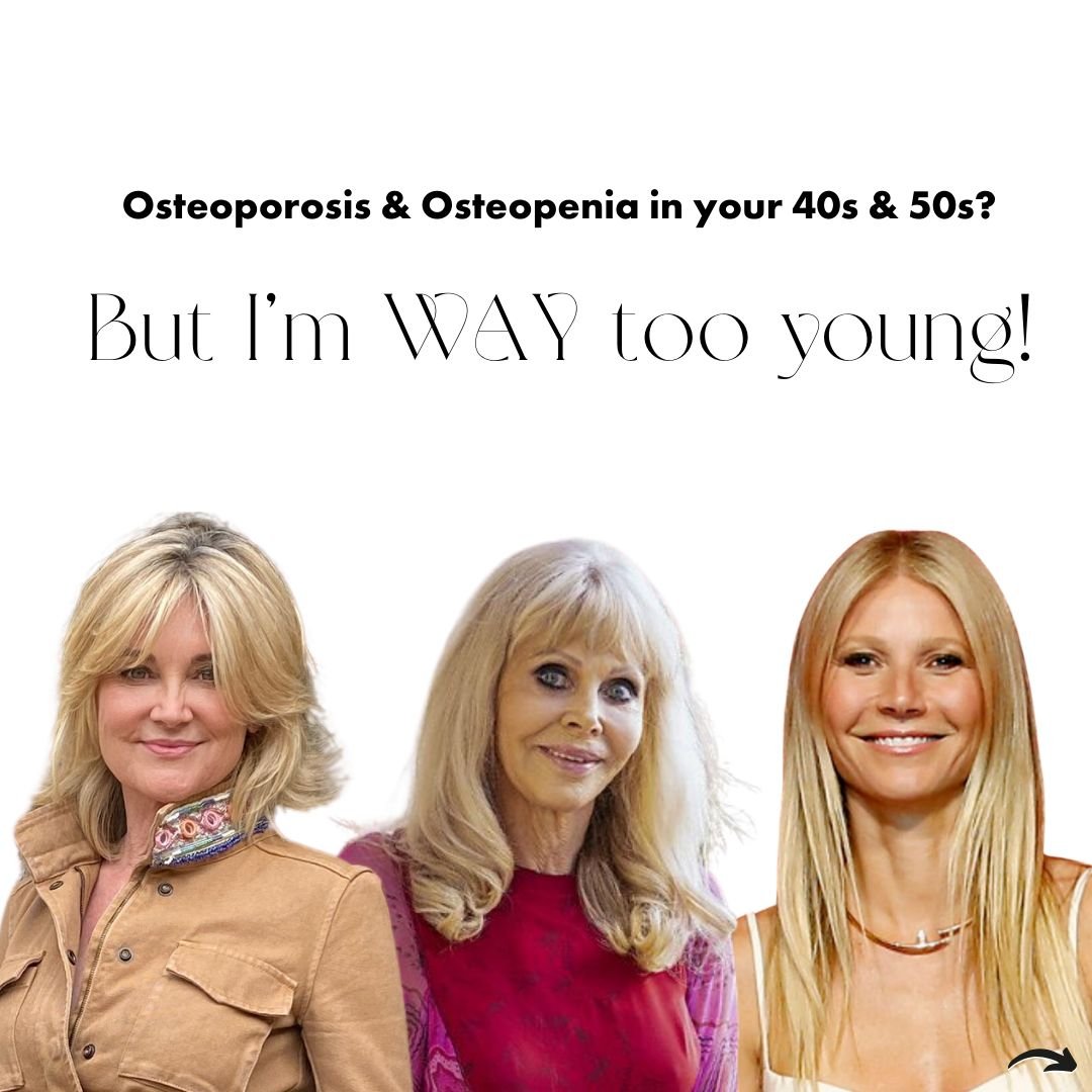 Osteoporosis affects over 3 million people in the UK, so it makes sense that many of those will be younger than what we perceive as A-typical?
 
TV presenter Anthea Turner at 58, was high risk for osteoporosis of the spine &amp; at risk of osteoporos