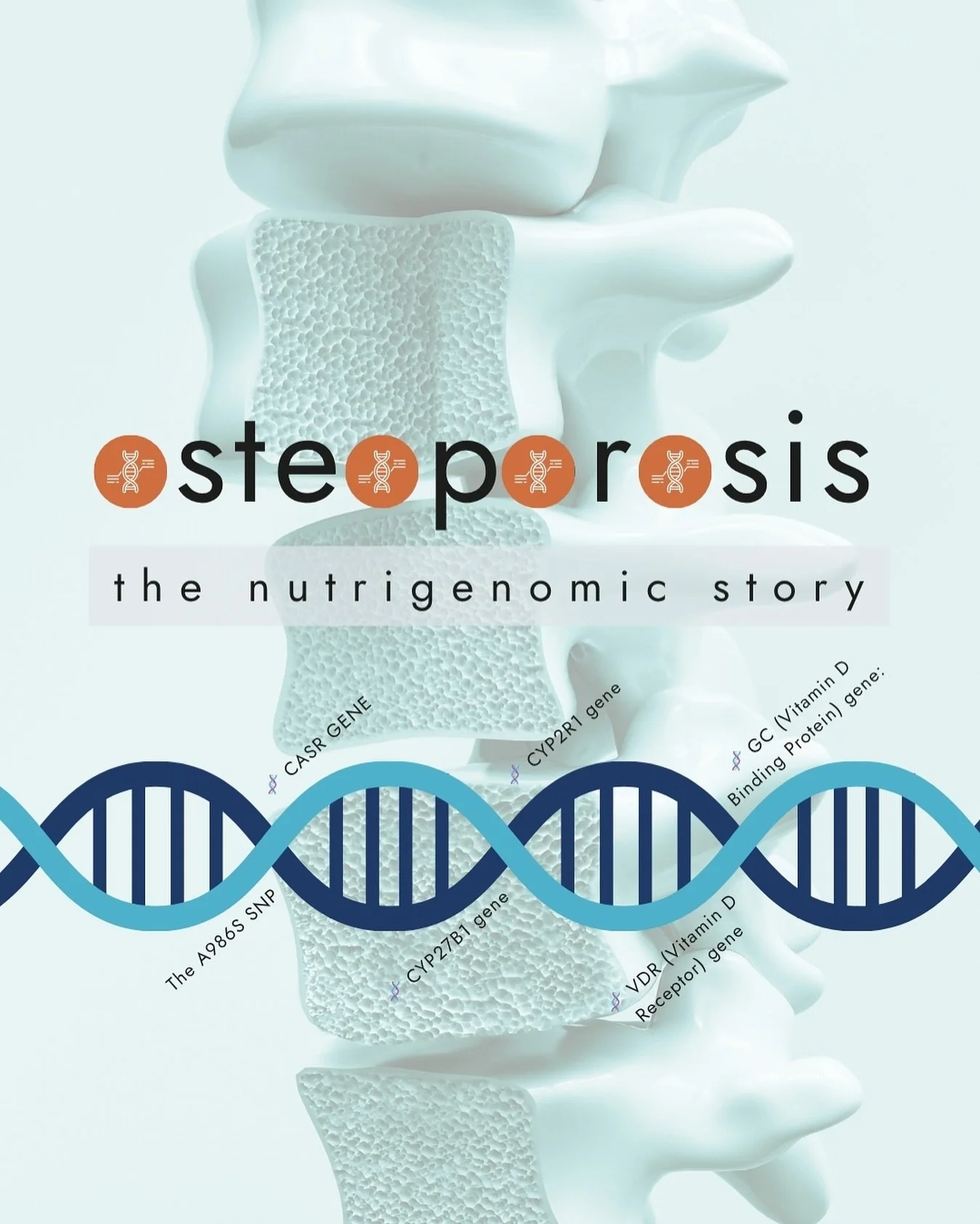 Today wraps up our bone health series 🦴 The Nutrigenomic Osteoporosis Story
🧬 CASR GENE (Calcium-Sensing Receptor) is where the story STARTS! Blood calcium is tightly regulated by calcium-sensing receptors encoded by the CASR gene.
When calcium d
