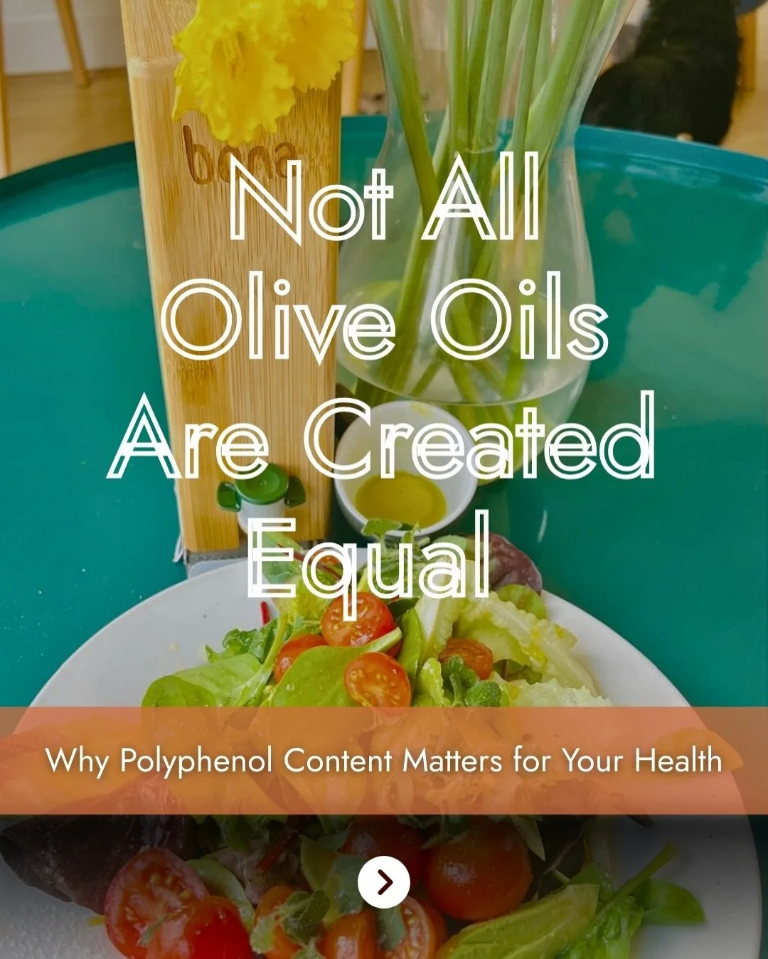 I&rsquo;m I tad obsessed with Olive Oil at the minute, and so I wanted to have a little chat with you all about why not all olive oils are created equal.

The polyphenol content in your olive oil determines whether it&rsquo;s actually therapeutic or 