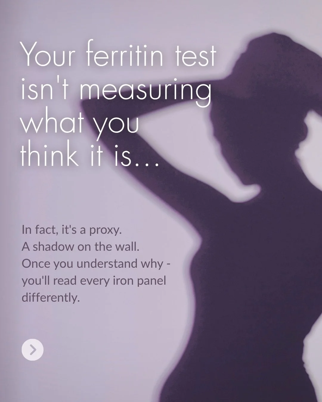 Think of serum ferritin like a vault in a bank: holding all your hard earnt &pound;&pound;&pound; (iron) safely inside. When we test for ferritin, most people assume that's exactly what we're measuring: the contents of that vault.

But - we're not me