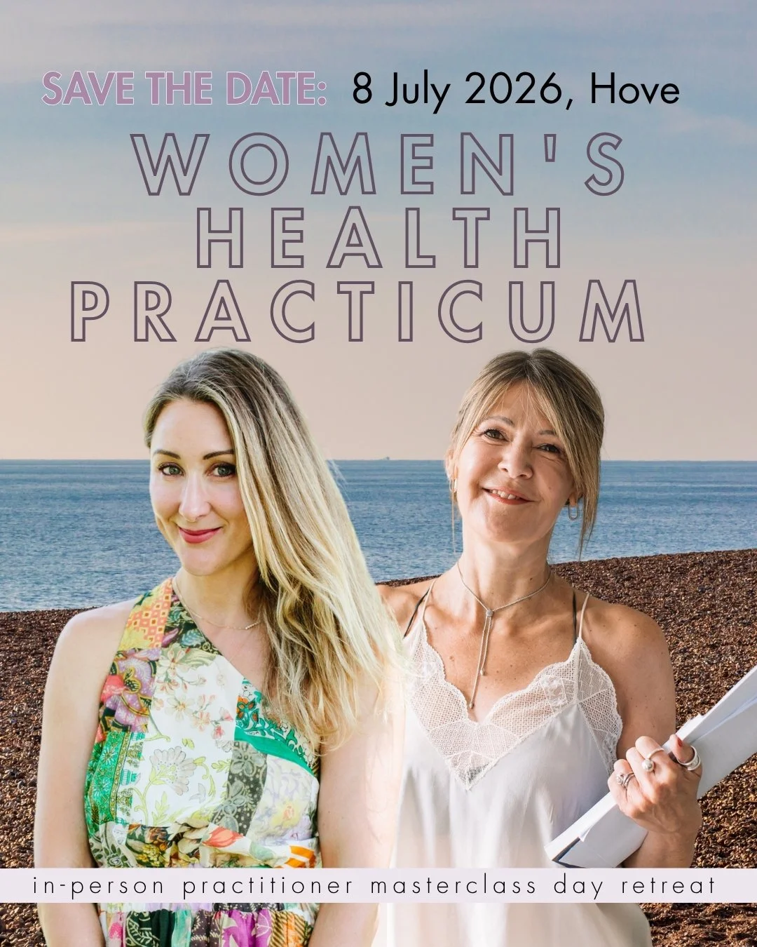 Every year I run one in-person masterclass day retreat... and this year, I'm truly beside myself with what's coming 🙂

The Women's Health Practicum on 8th July, at Rockwater, Hove 

This is a day I genuinely don't believe exists anywhere else for pr