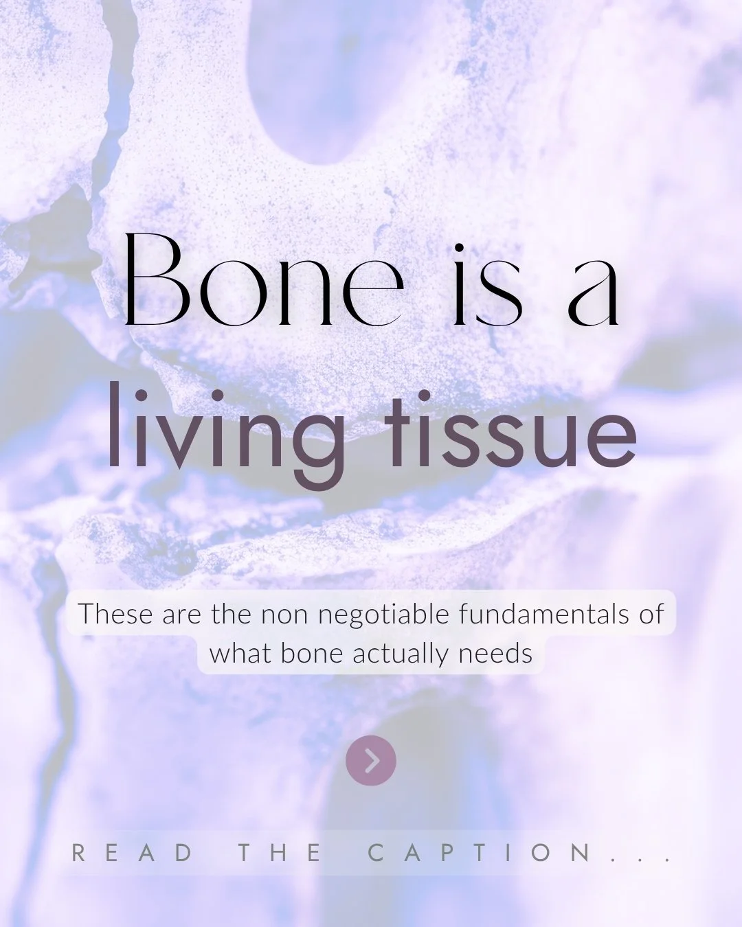 It's Osteoporosis Awareness Month &mdash; and each week I'll be showcasing a different area of bone health that actually matters for fracture protection.

Starting here, with something that rarely makes it into a routine wellness check.

Bone is livi