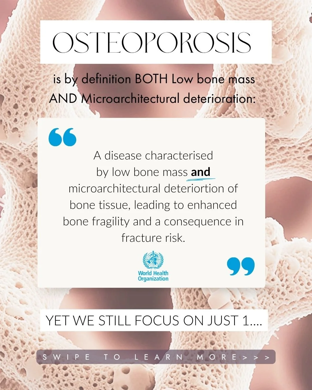 Week 2 of Osteoporosis Awareness Month 🦴 this week we're talking about assessment. Because you cannot protect what you haven't measured!

I've lost count of the women who've told me they asked their GP for a bone scan and were turned away. Too young