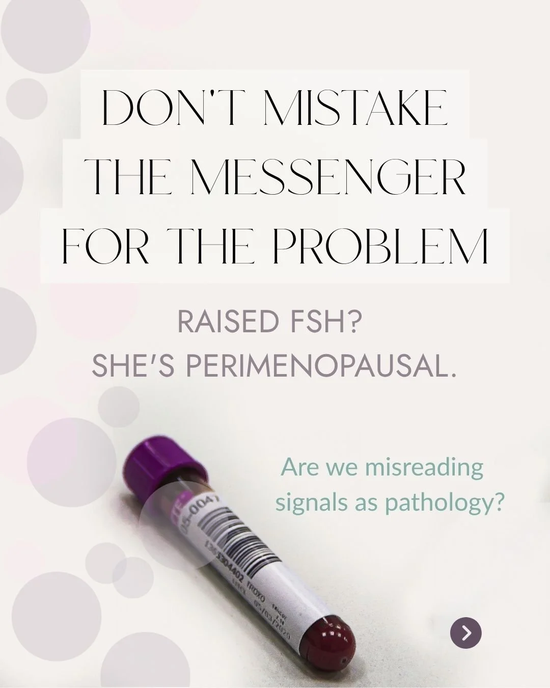 Perimenopause / menopause has experienced a paradigm shift &amp; rightly so. But it raises a question: are we at risk of over-pathologising what is a natural transition in a woman's life?

Picture a woman in her 40s with poor sleep, low mood, hot flu