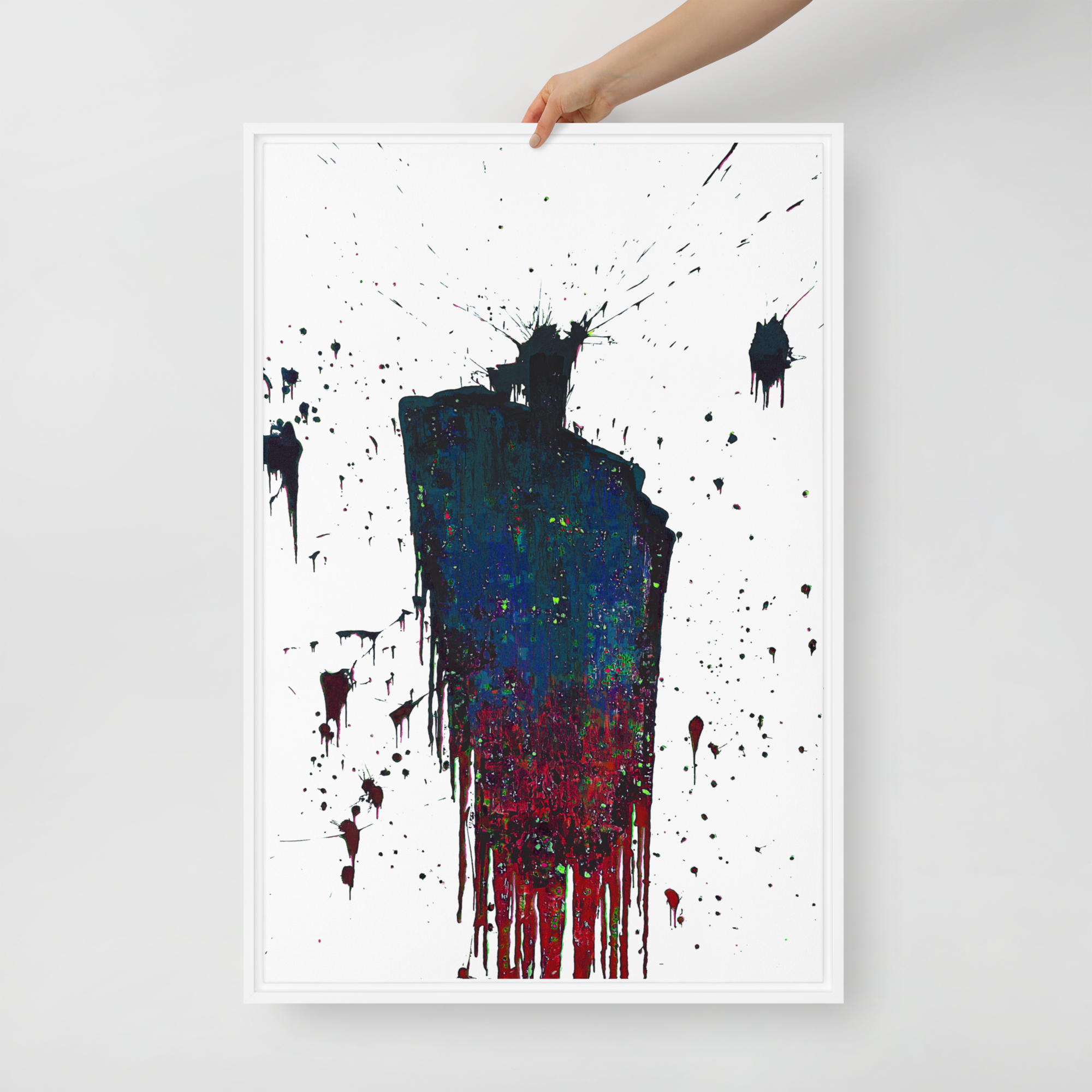 Cosmic Communion - Framed Art Print on Canvas