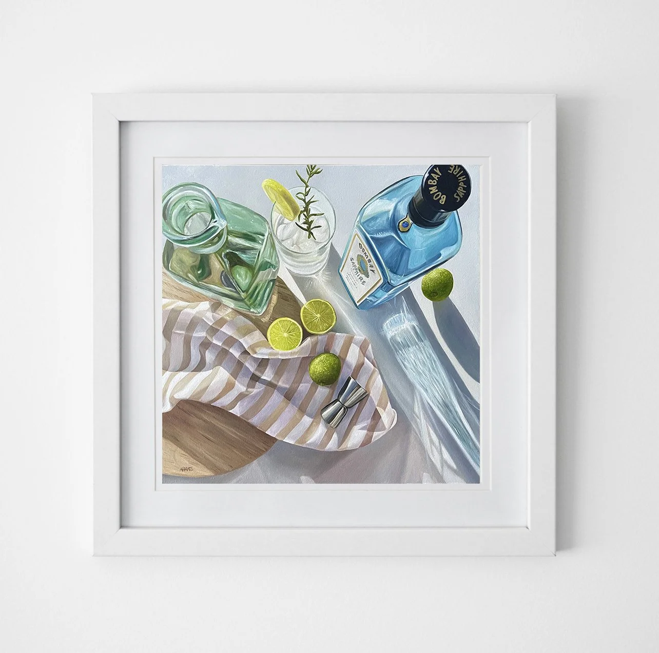 Bombay Sapphire Gin and Limes (30 x 30cm print) Ed. 2 of 50