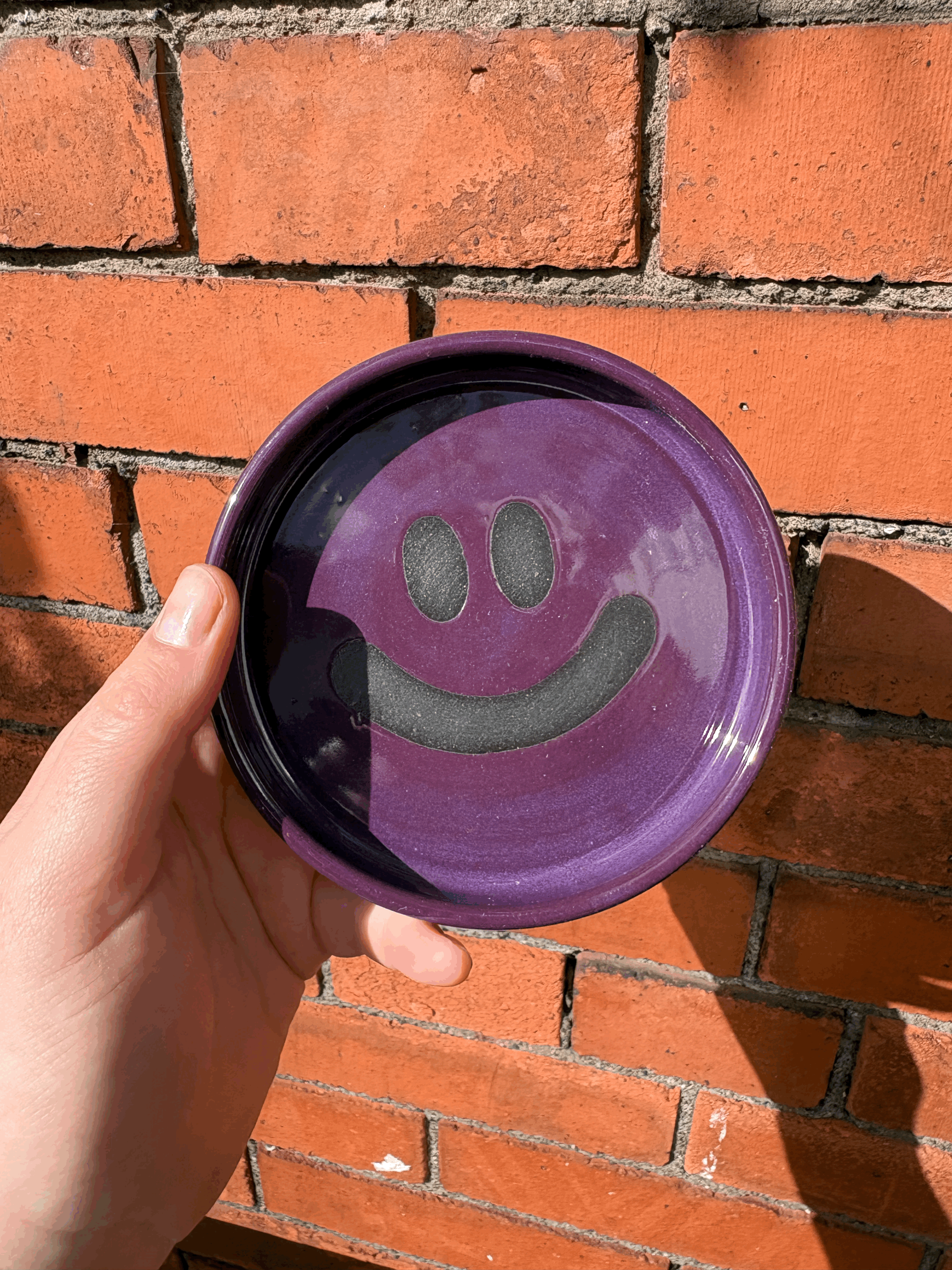 Purple Smiley Plate