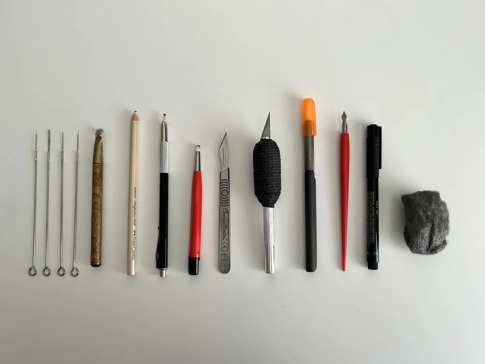 Scratch Hardware Tools Tools and Materials — Conor's Studio