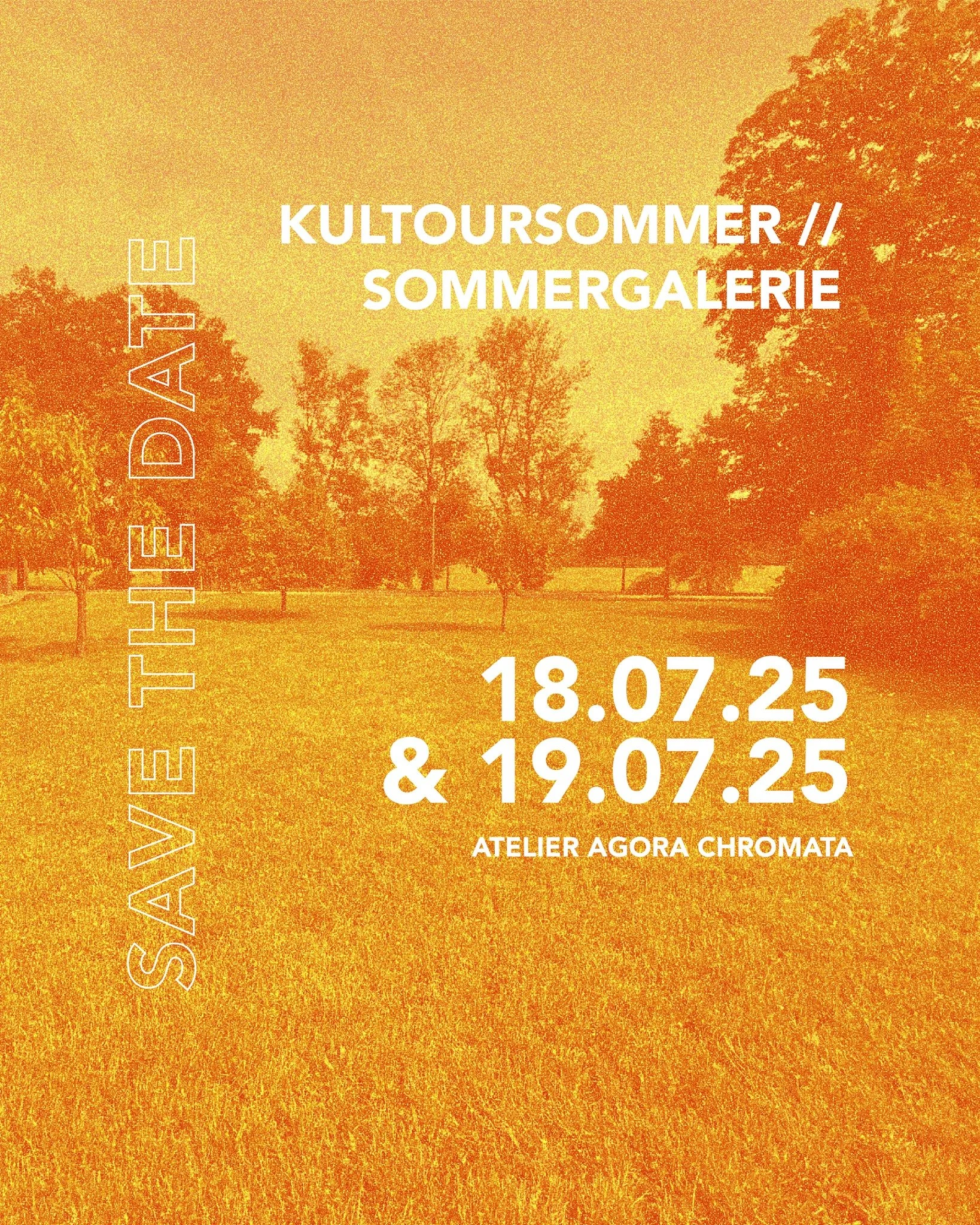 KULTOURSOMMER x WERKRAUM x SOMMERGALERIE
Tag 7: Weil's gestern so schön war, gehen wir heute in die Verlängerung und freuen uns auf einen weiteren Tag mit dem Atelier Agora Chromata (@atelieragorachromata) in unserer Sommergalerie. Liebevo