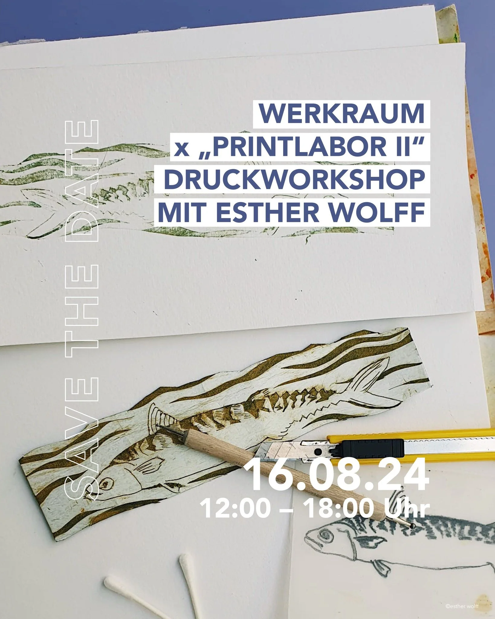 .
WERKRAUM x "PRINTLAB II"
mit Esther Wolff
von 12 – 18 Uhr
Tiefdruck mit Milchkarton
Ein schönes altes Druckverfahren ist die Radierung, die keineswegs ihrem Namen entsprechend mit einem Radiergummi entsteht, sondern die Rillen