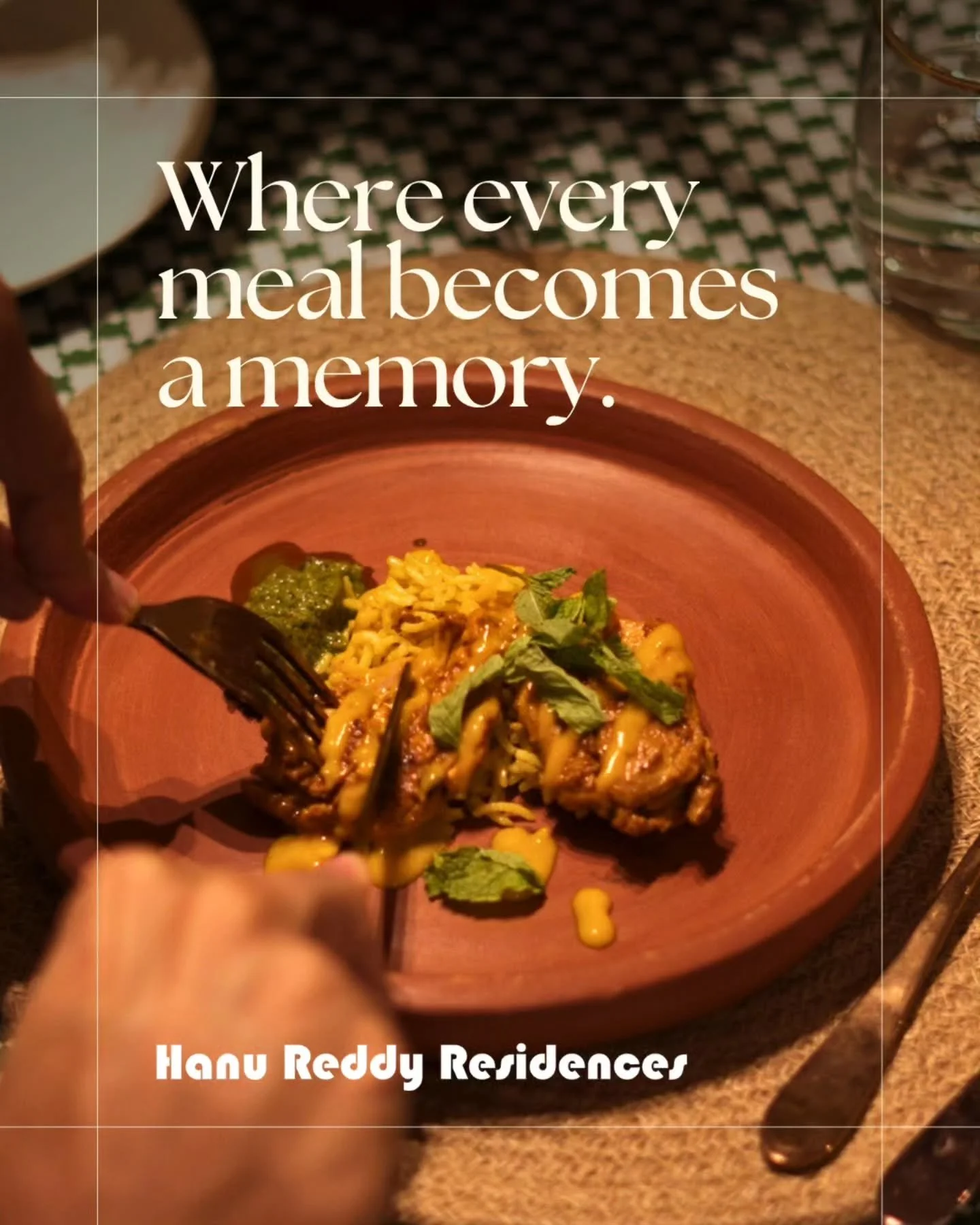 Not every meal needs a restaurant &mdash; some deserve a story. 🍽️
Host your next supper club or private dining experience at Hanu Reddy Residences, where elegant spaces, warm ambiance, and curated menus come together to create unforgettable moments