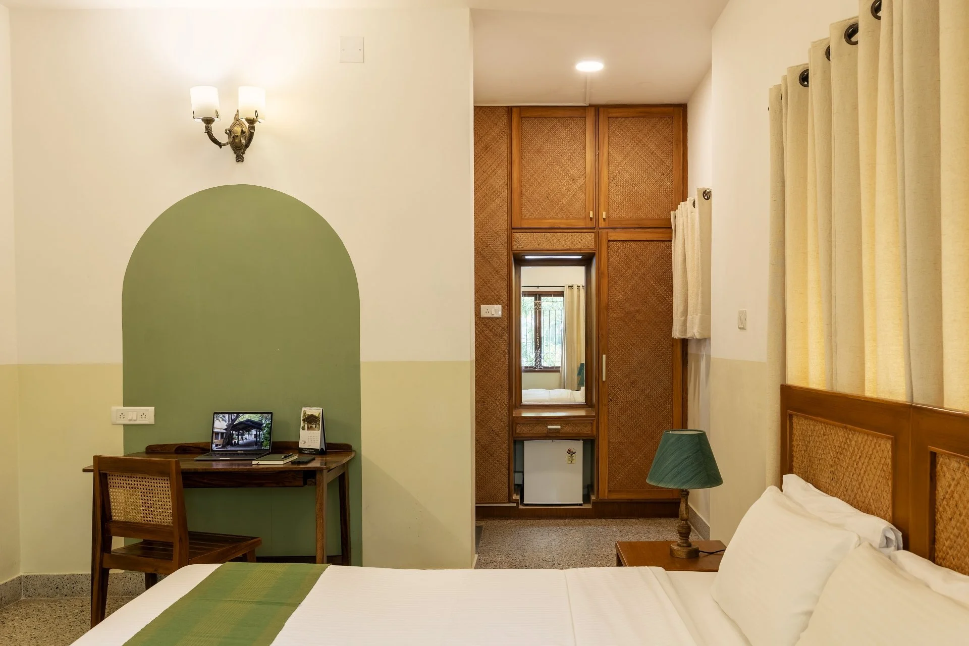 Short stay accommodation with modern amenities — premium room at Hanu Reddy Residences Chennai