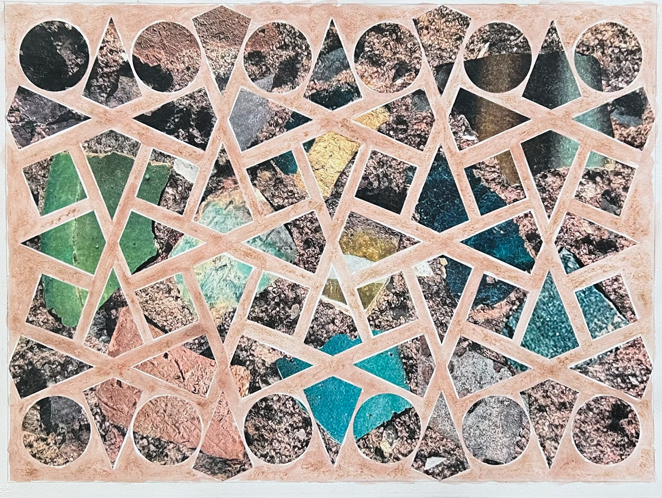 Hide and Seek III, 2024 
56c x 76cm
Watercolor, transfer on 600g watercolor paper