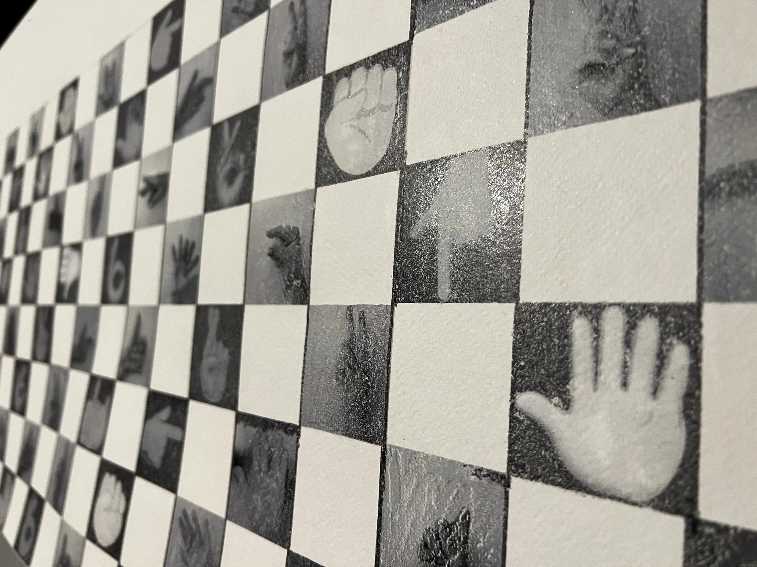 Digital Gestures  2023
Watercolour Paper, Transfer, Projectors, Videos
  Keep Smiling Solo, Athr Gallery, Jeddah